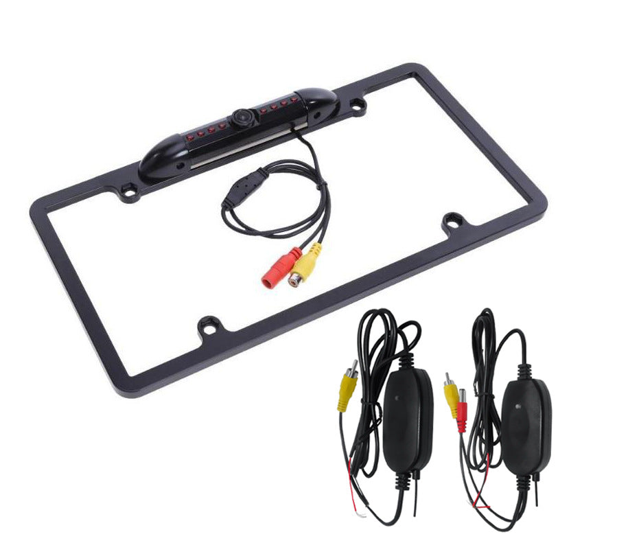 Cross-Border Amazon Us License Plate Frame Reversing Rear View Camera License Plate Frame Infrared Light Night Vision Car Camera