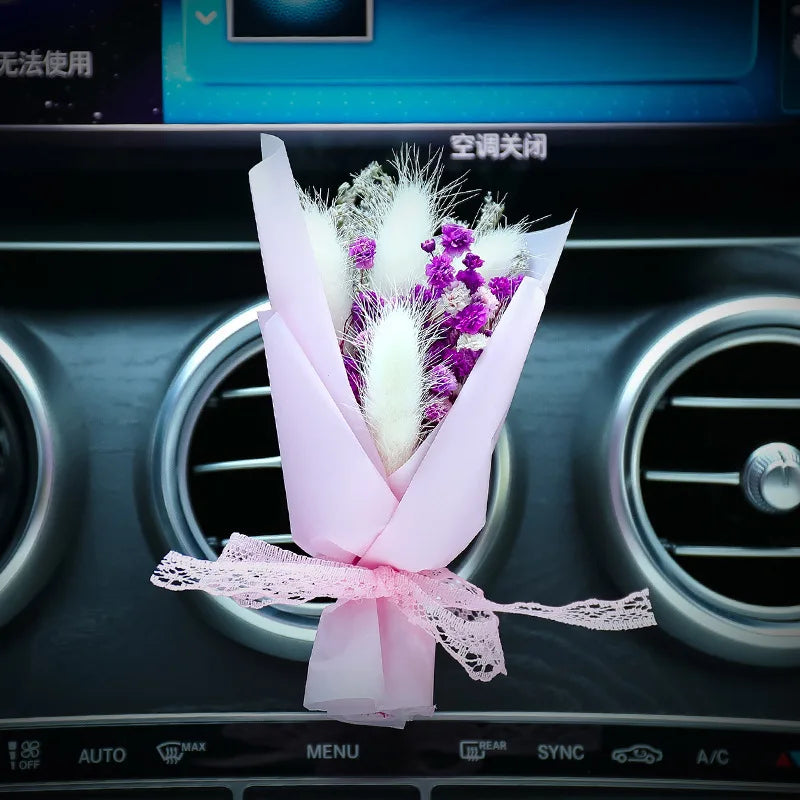 Universal Car Air Outlet Air Freshener Auto Dried Flower Fragrance Perfume Diffuser Automobiles Interior Decoration Accessories