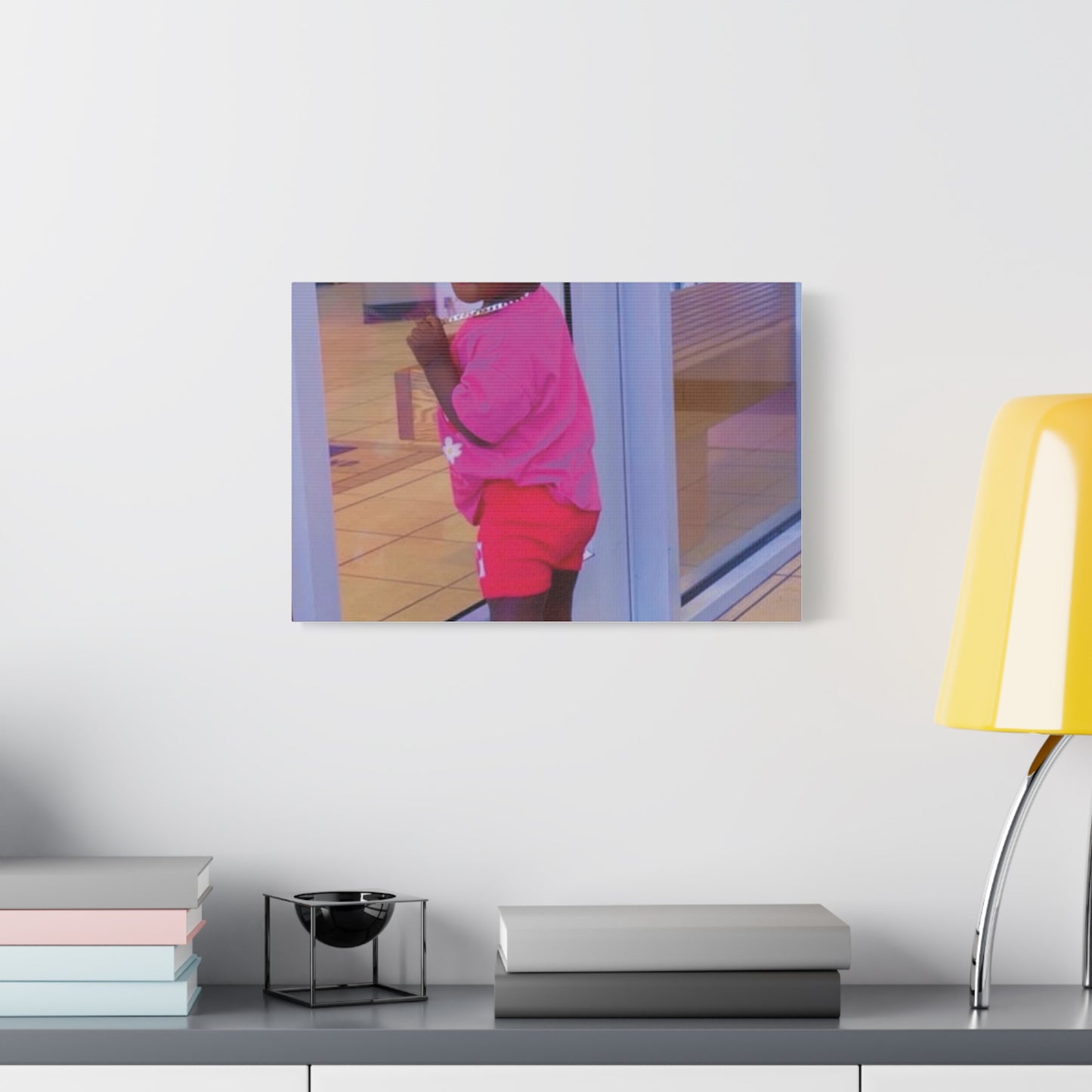 Canvas Wall Art - Candid Child Photo Matte Stretched Print
