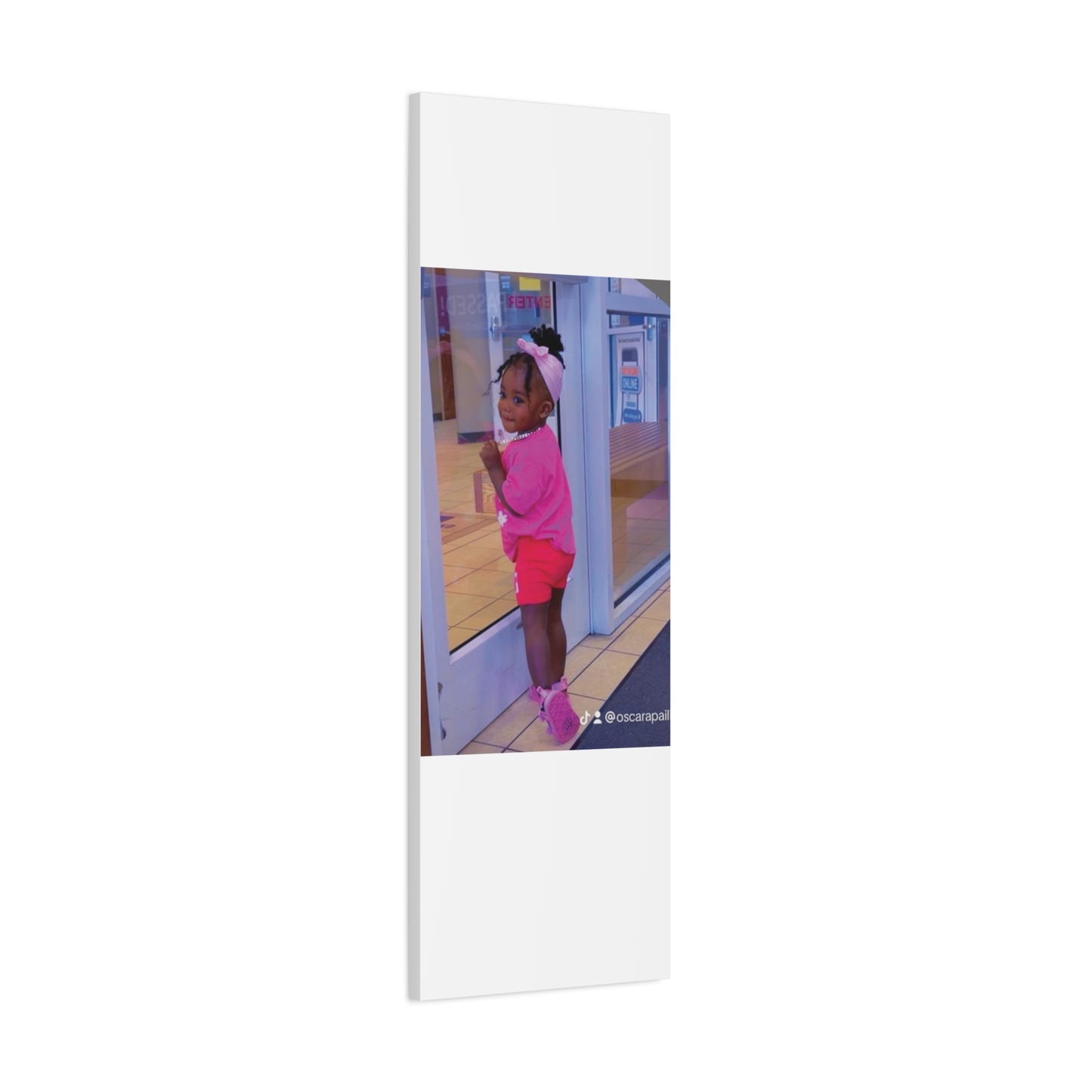 Canvas Wall Art - Candid Child Photo Matte Stretched Print