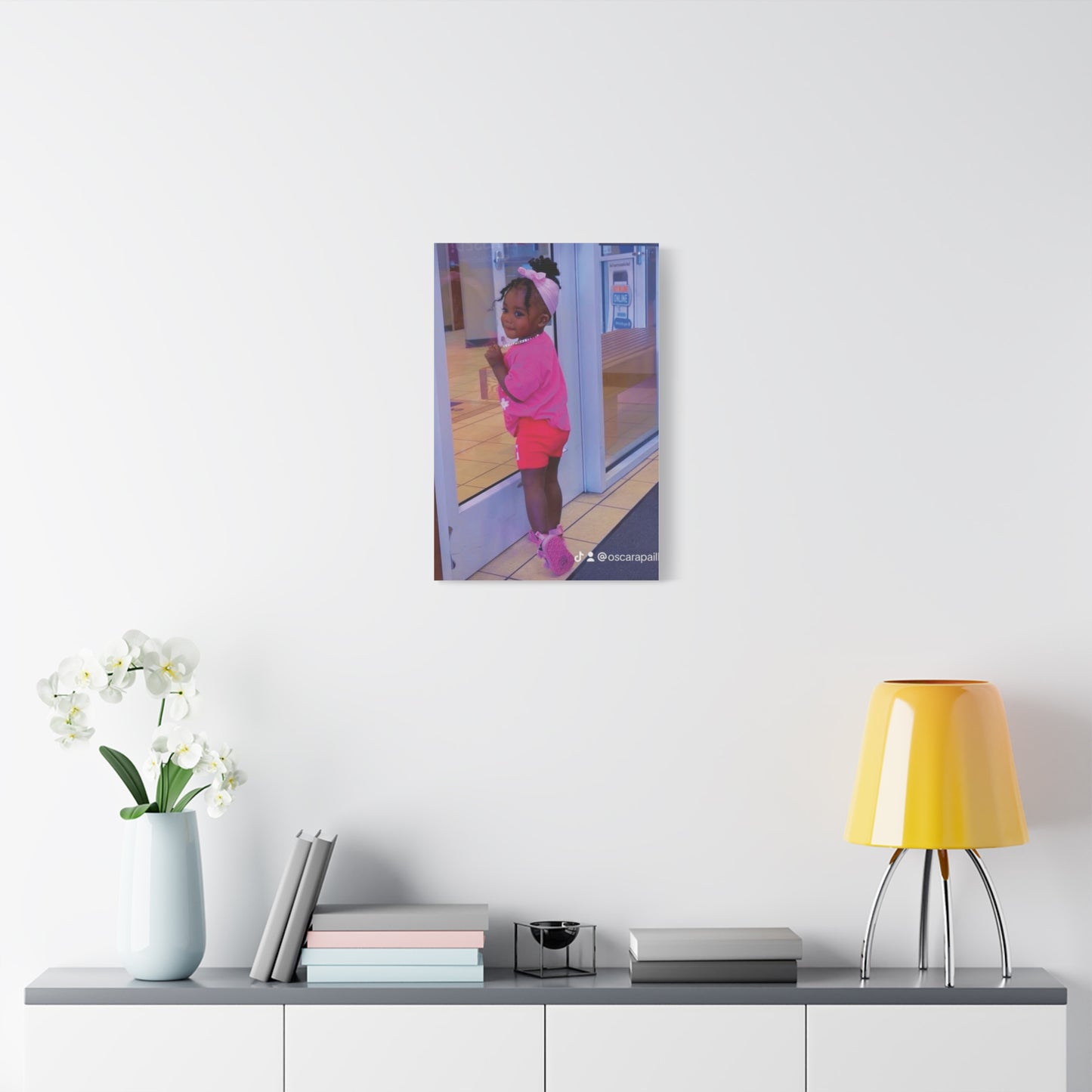 Canvas Wall Art - Candid Child Photo Matte Stretched Print