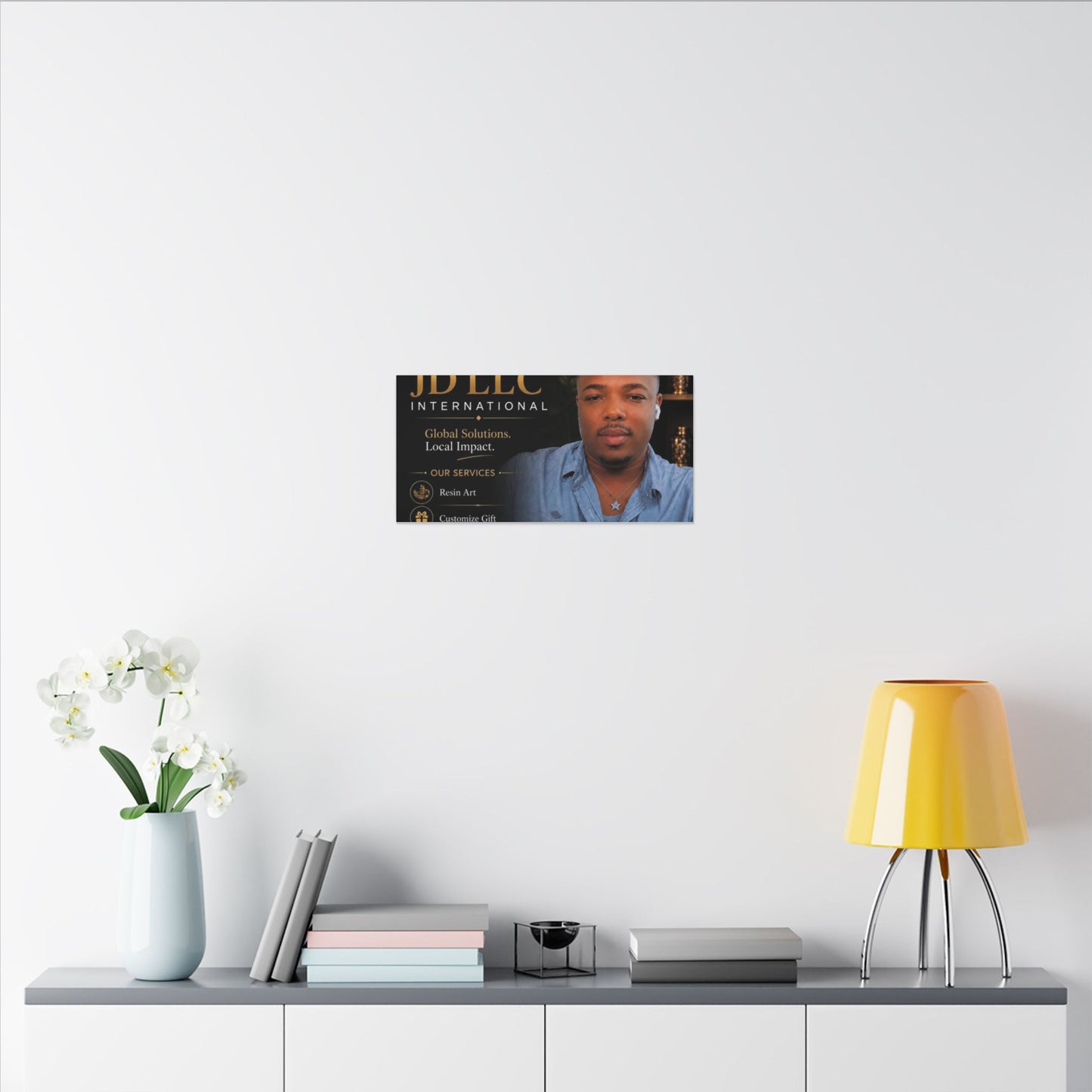 Matte Stretched Canvas - JD LLC International Business Portrait (Customizable)
