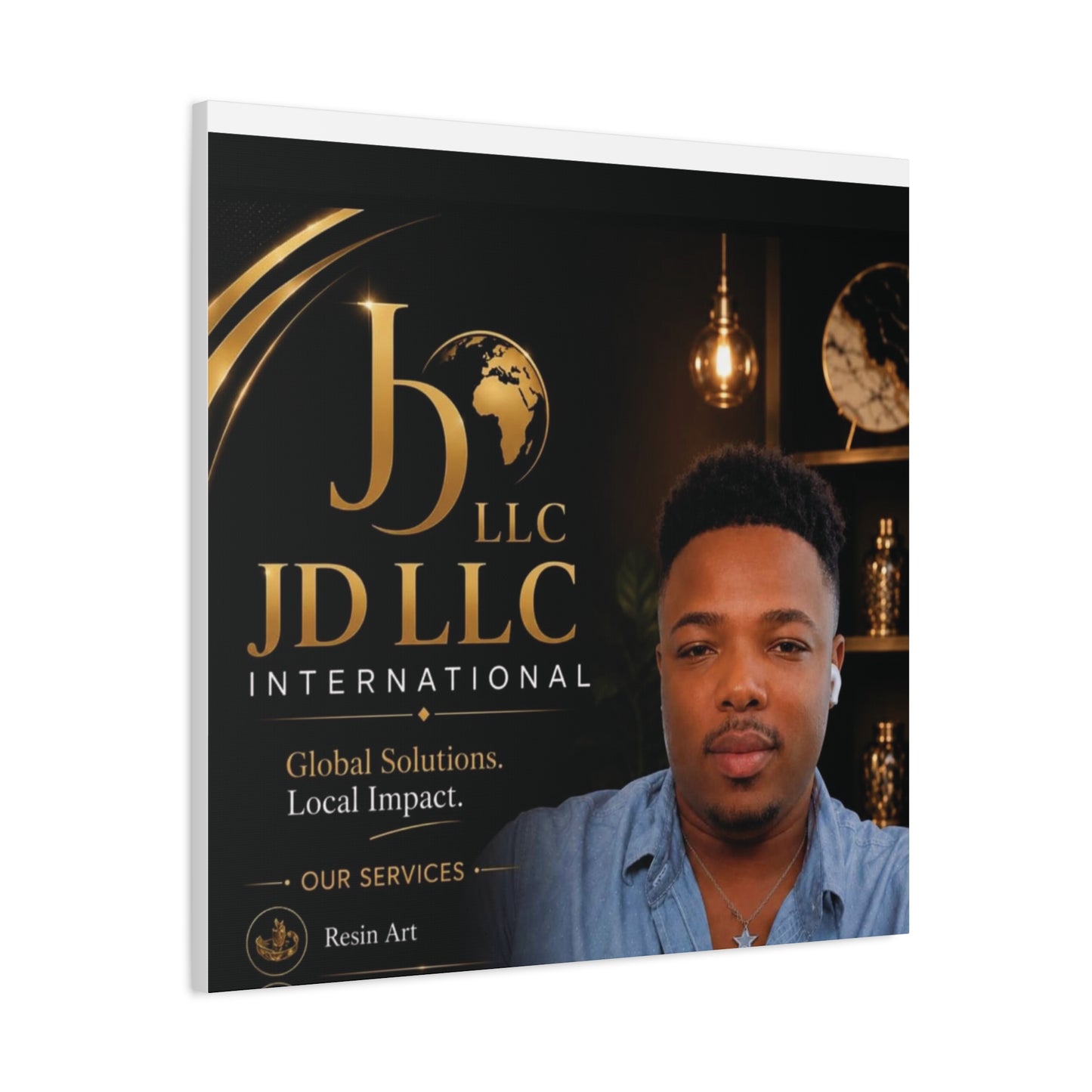Canvas Print - JD LLC International Branded Portrait (Matte Stretched Canvas)