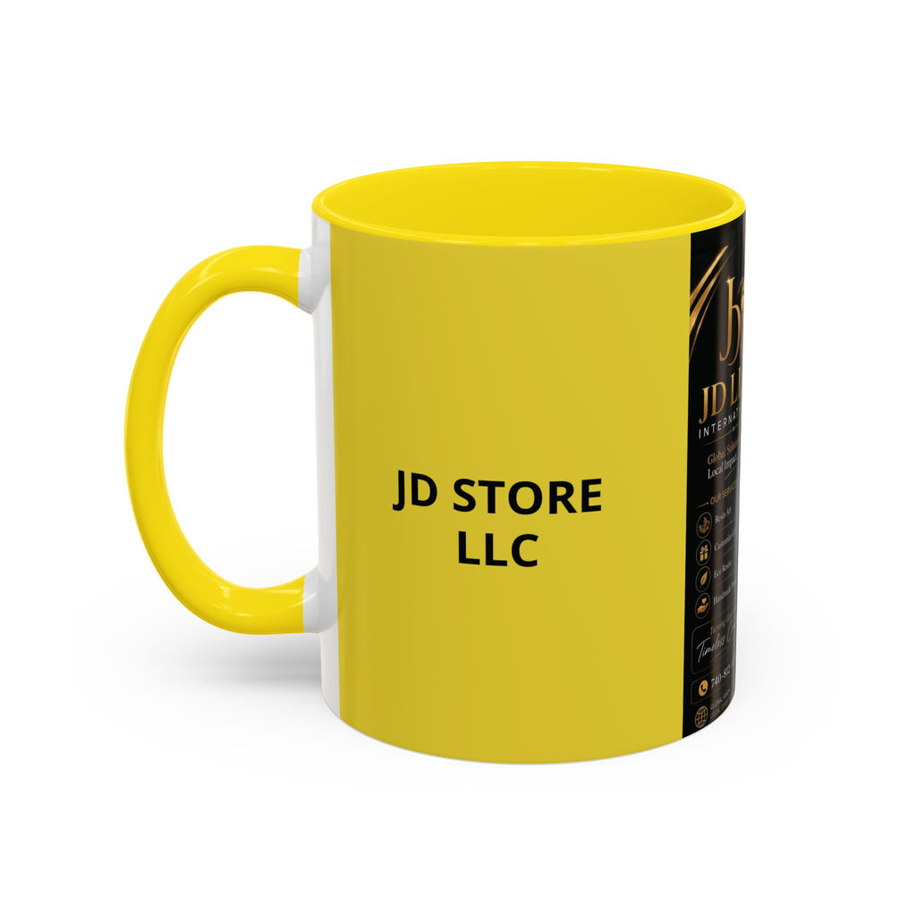Photo Logo Accent Coffee Mug — Custom Branded Promotional Mug