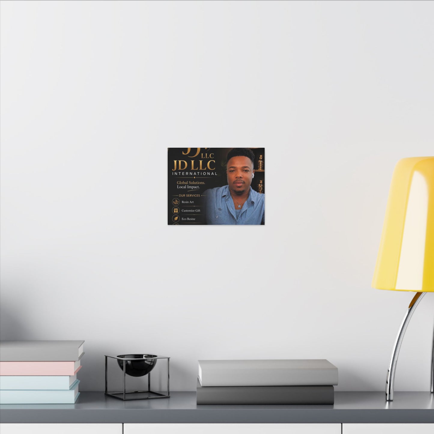 Matte Stretched Canvas - JD LLC International Business Portrait (Customizable)