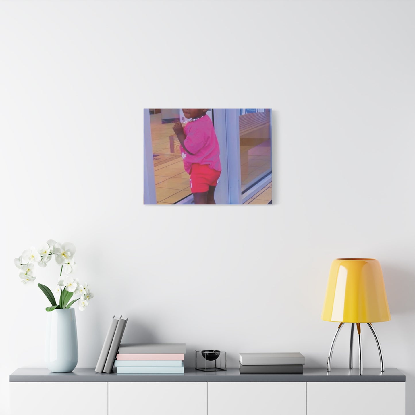 Canvas Wall Art - Candid Child Photo Matte Stretched Print