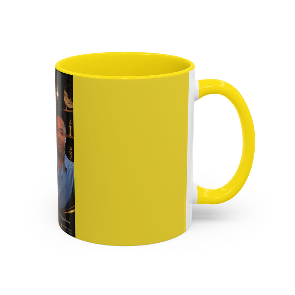 Photo Logo Accent Coffee Mug — Custom Branded Promotional Mug