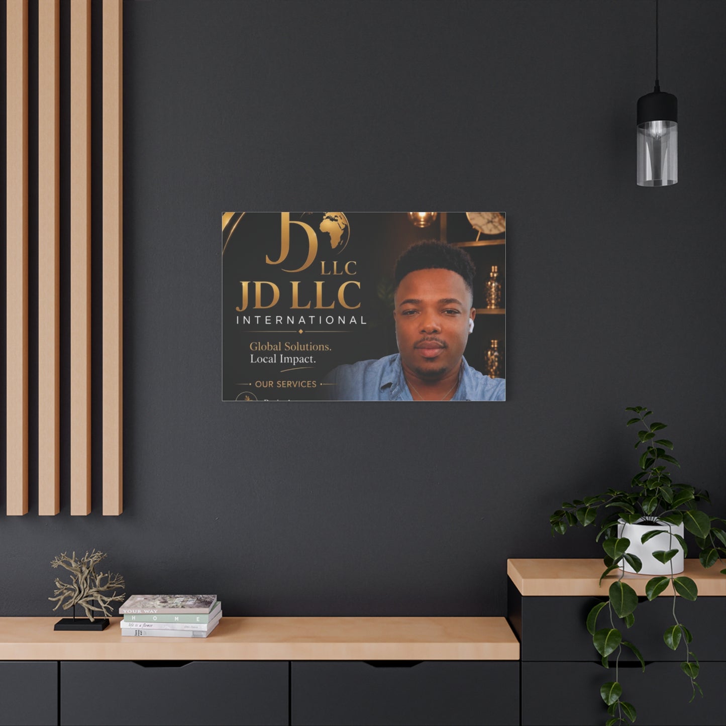 Canvas Print - JD LLC International Branded Portrait (Matte Stretched Canvas)
