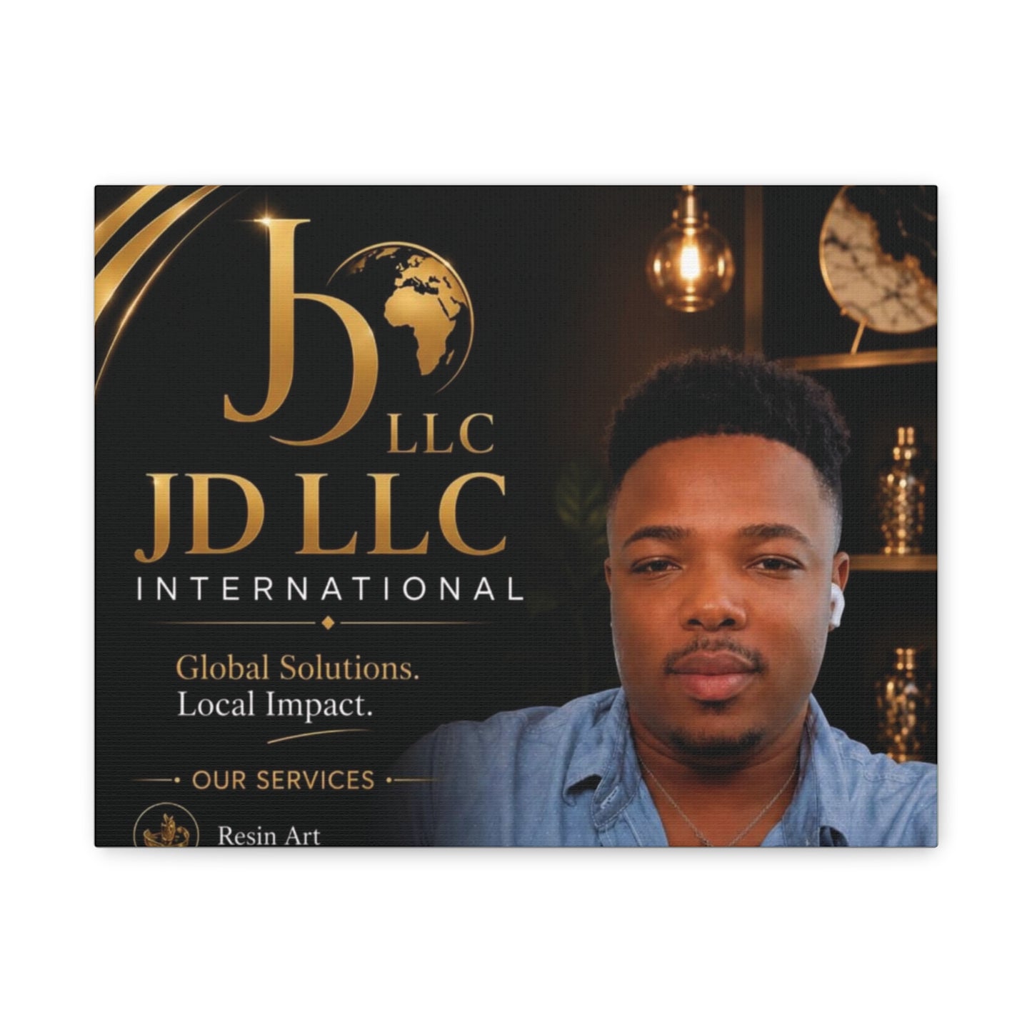 Canvas Print - JD LLC International Branded Portrait (Matte Stretched Canvas)