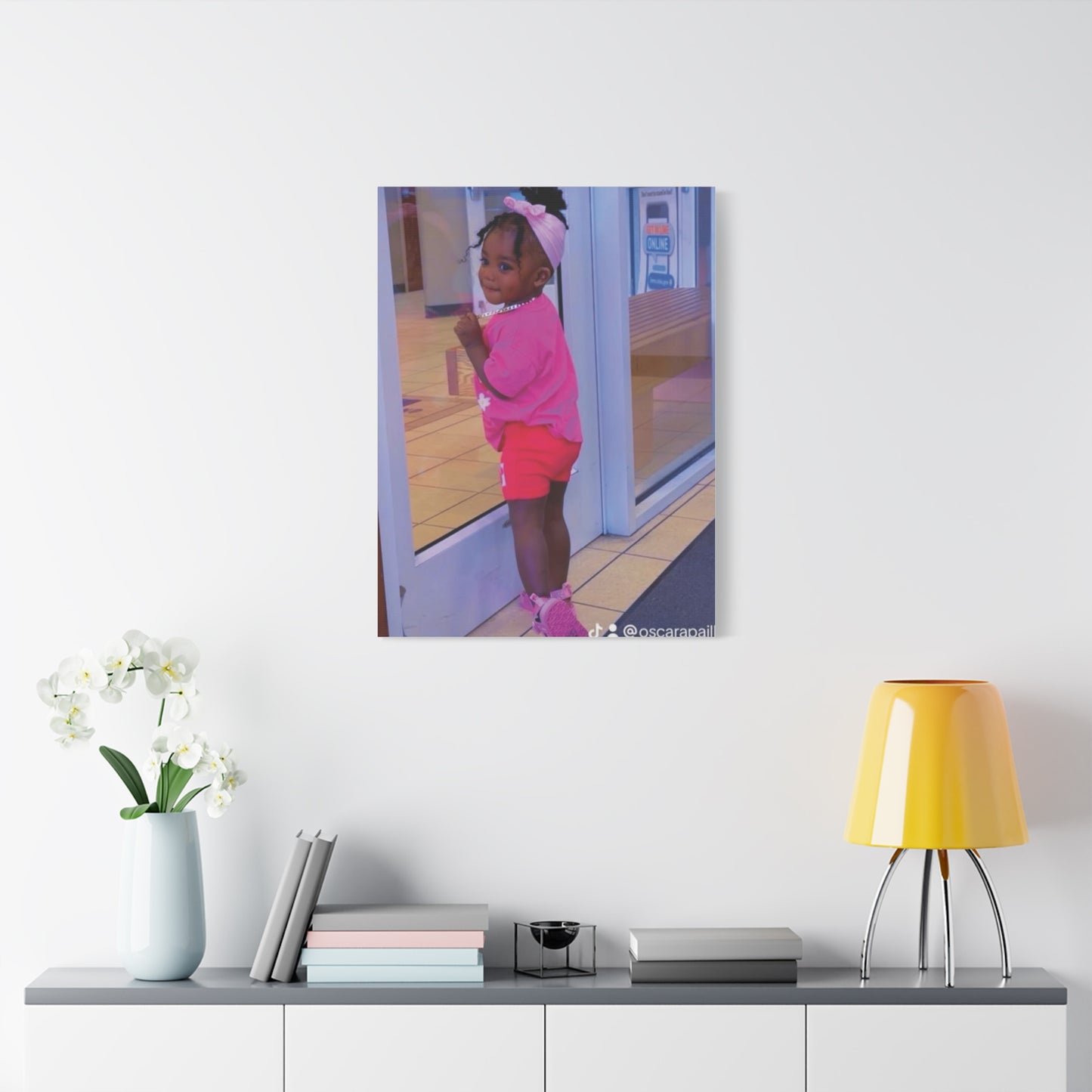 Canvas Wall Art - Candid Child Photo Matte Stretched Print