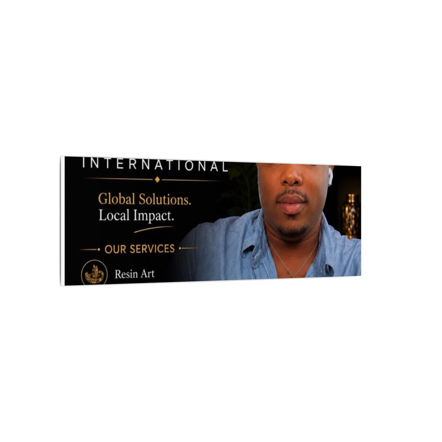 Matte Stretched Canvas - JD LLC International Business Portrait (Customizable)