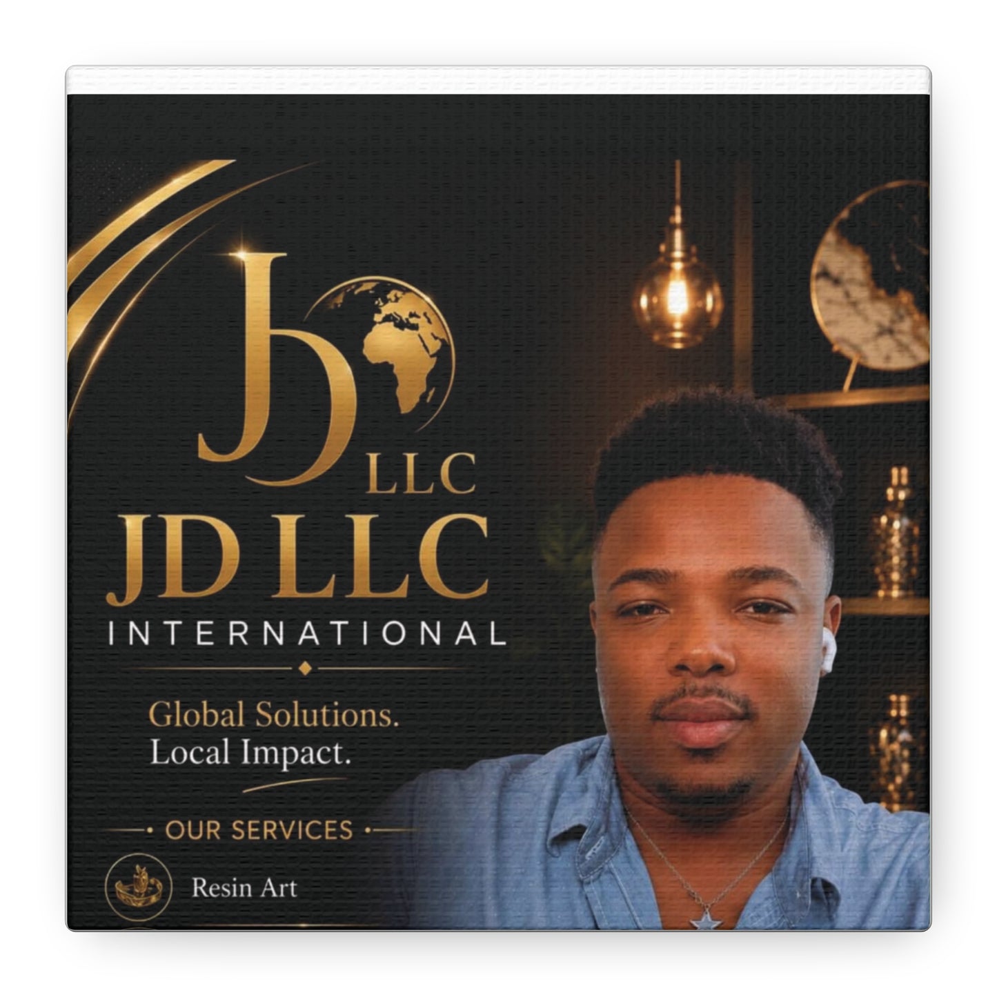 Canvas Print - JD LLC International Branded Portrait (Matte Stretched Canvas)