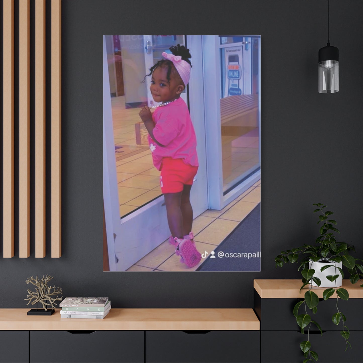 Canvas Wall Art - Candid Child Photo Matte Stretched Print