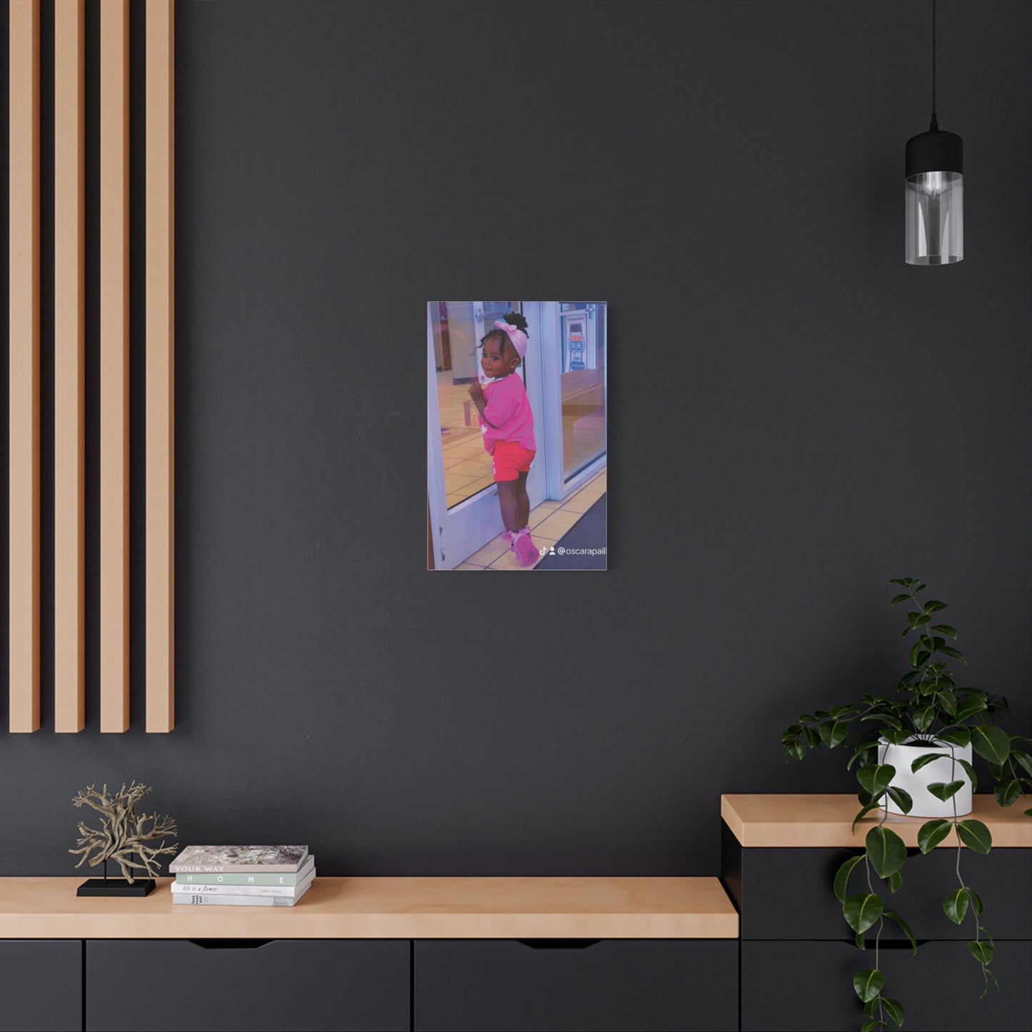 Canvas Wall Art - Candid Child Photo Matte Stretched Print