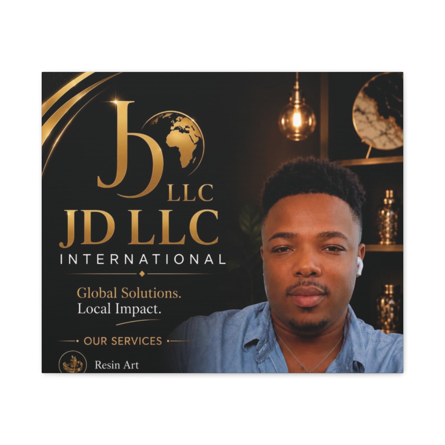 Canvas Print - JD LLC International Branded Portrait (Matte Stretched Canvas)