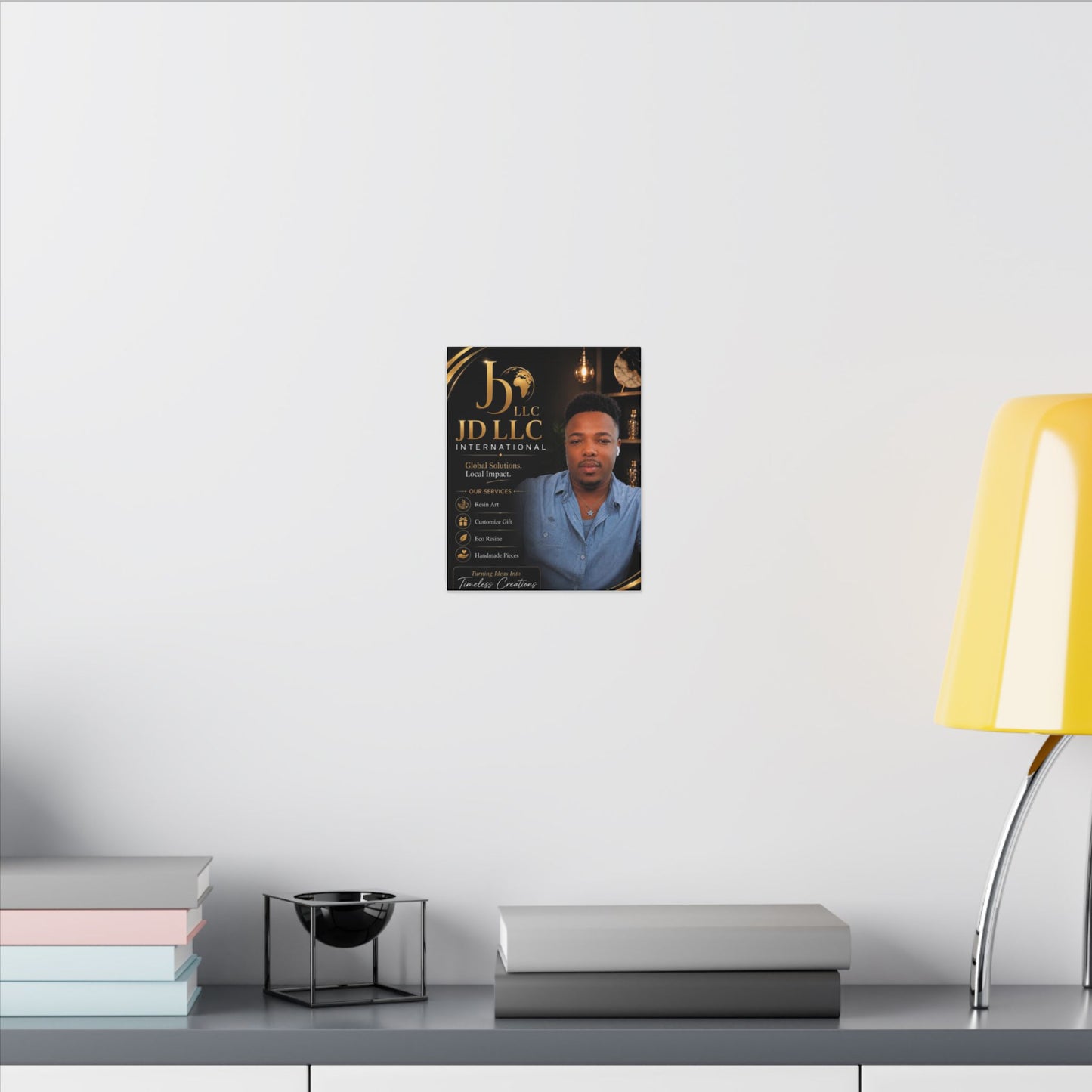Matte Stretched Canvas - JD LLC International Business Portrait (Customizable)
