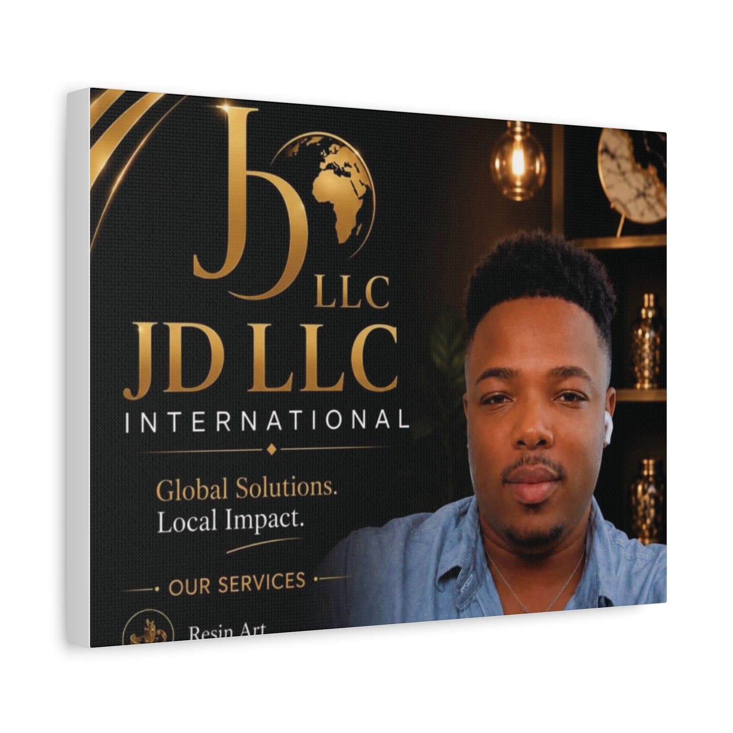 Canvas Print - JD LLC International Branded Portrait (Matte Stretched Canvas)