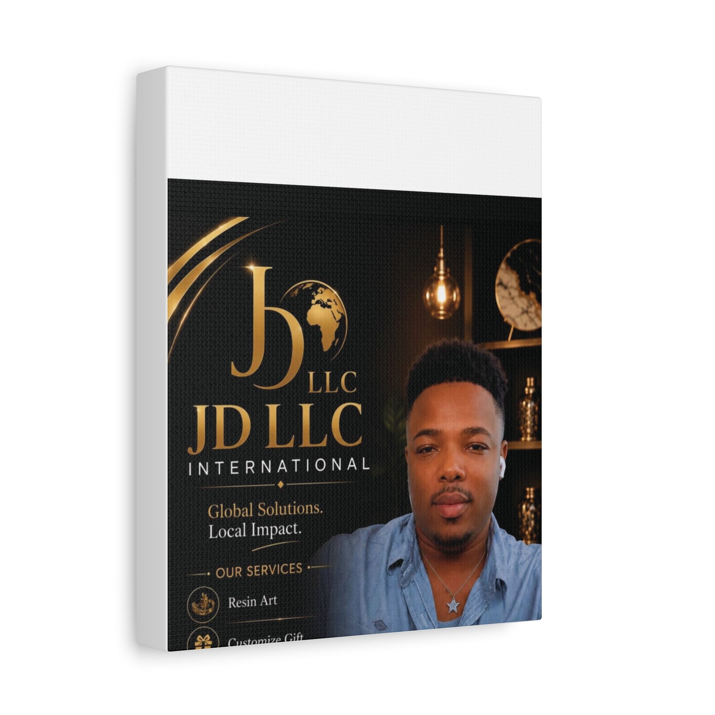 Canvas Print - JD LLC International Branded Portrait (Matte Stretched Canvas)