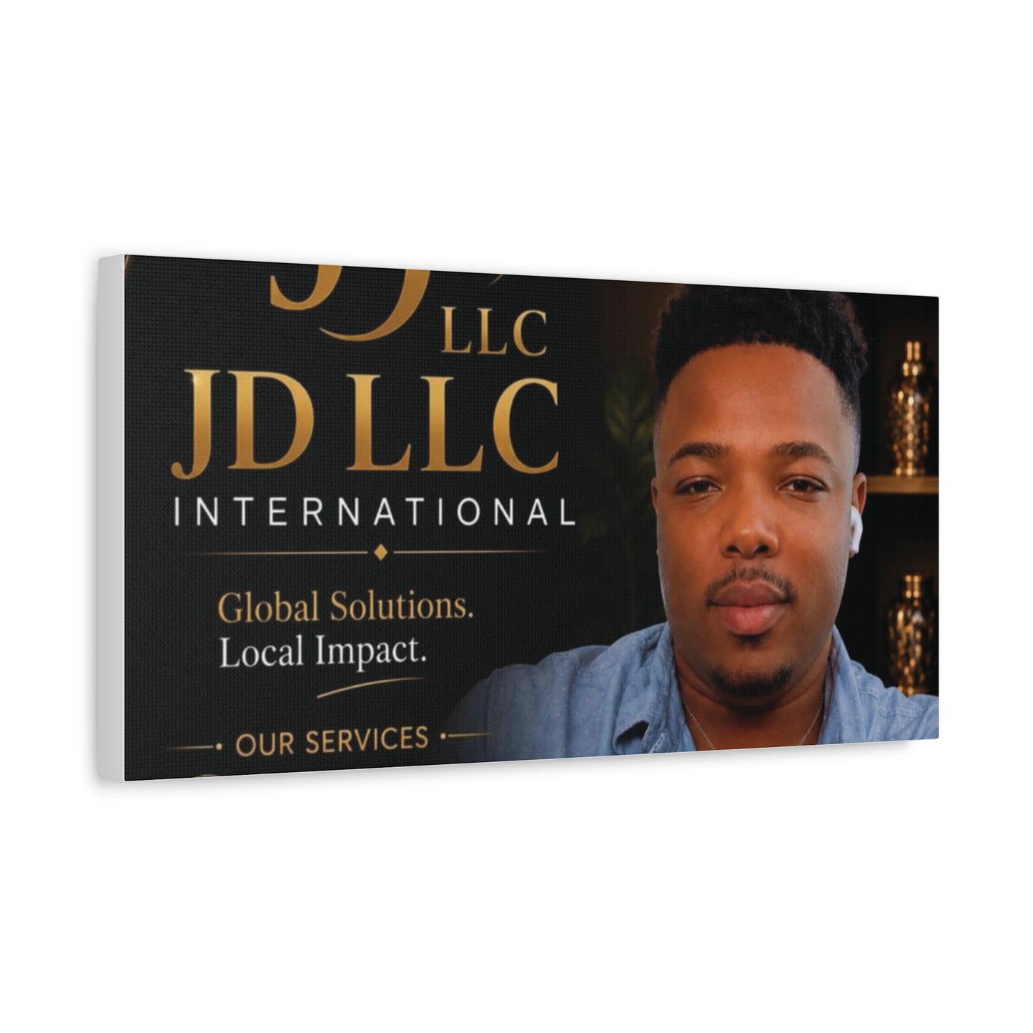 Canvas Print - JD LLC International Branded Portrait (Matte Stretched Canvas)