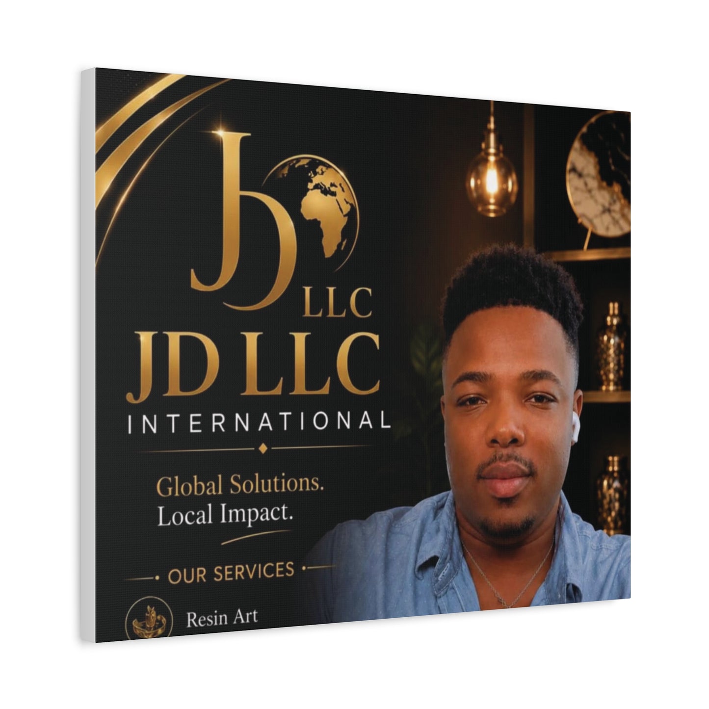 Canvas Print - JD LLC International Branded Portrait (Matte Stretched Canvas)