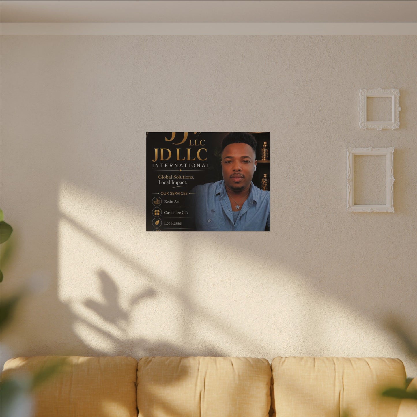 Matte Stretched Canvas - JD LLC International Business Portrait (Customizable)