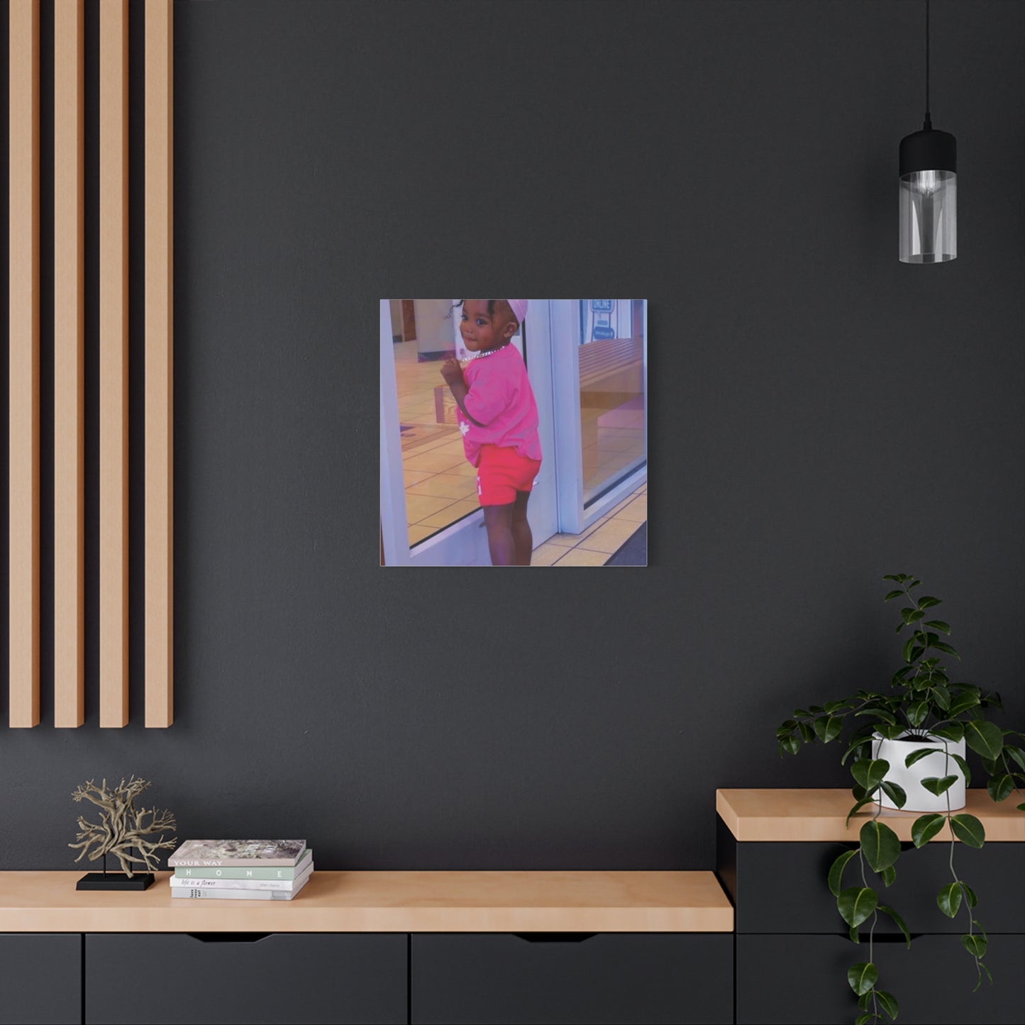 Canvas Wall Art - Candid Child Photo Matte Stretched Print
