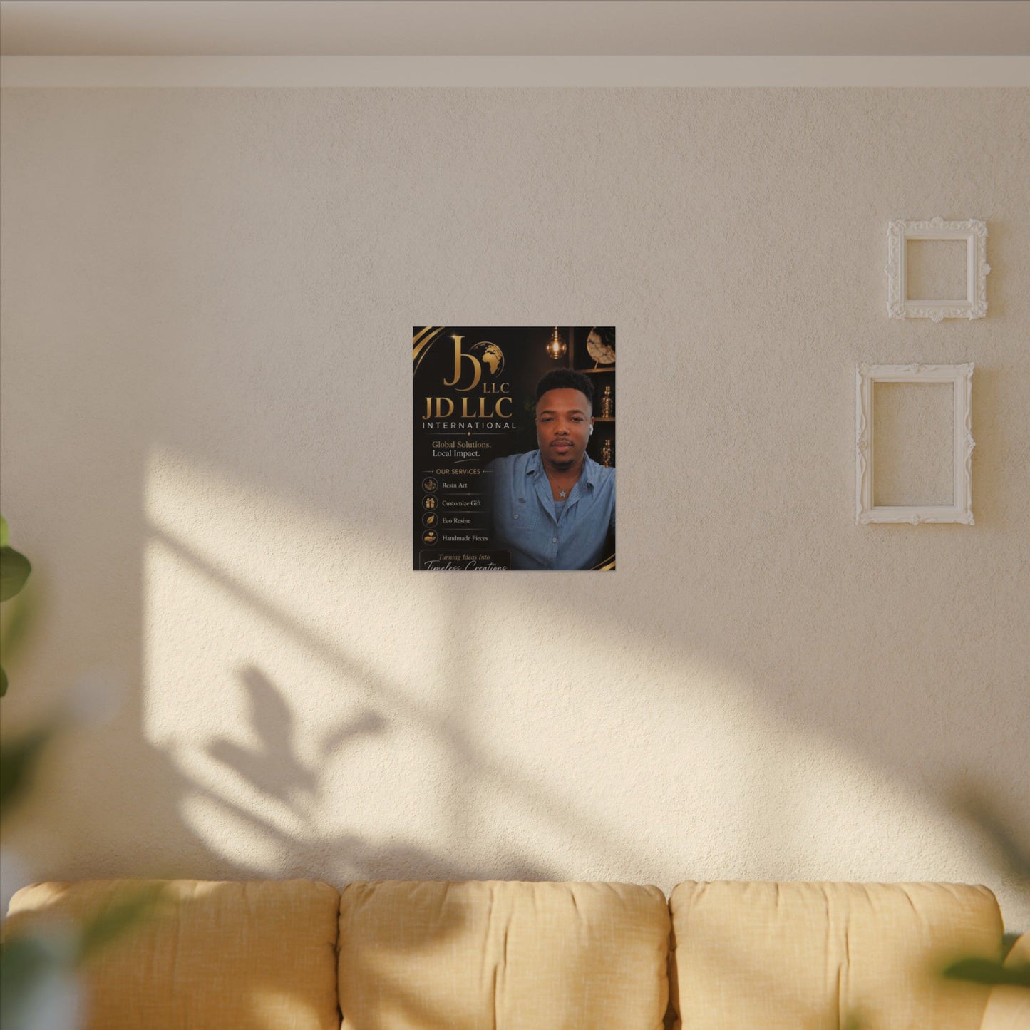 Matte Stretched Canvas - JD LLC International Business Portrait (Customizable)