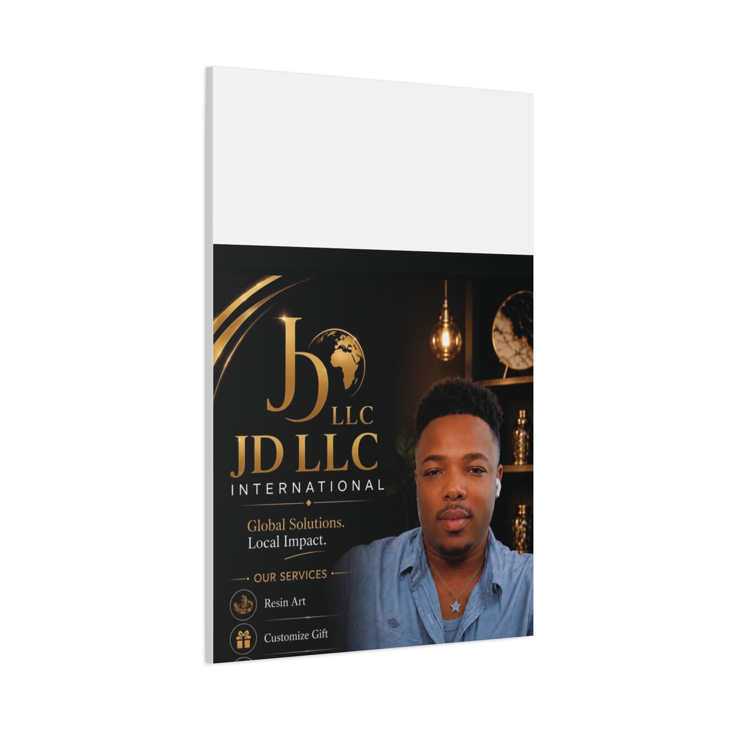 Canvas Print - JD LLC International Branded Portrait (Matte Stretched Canvas)