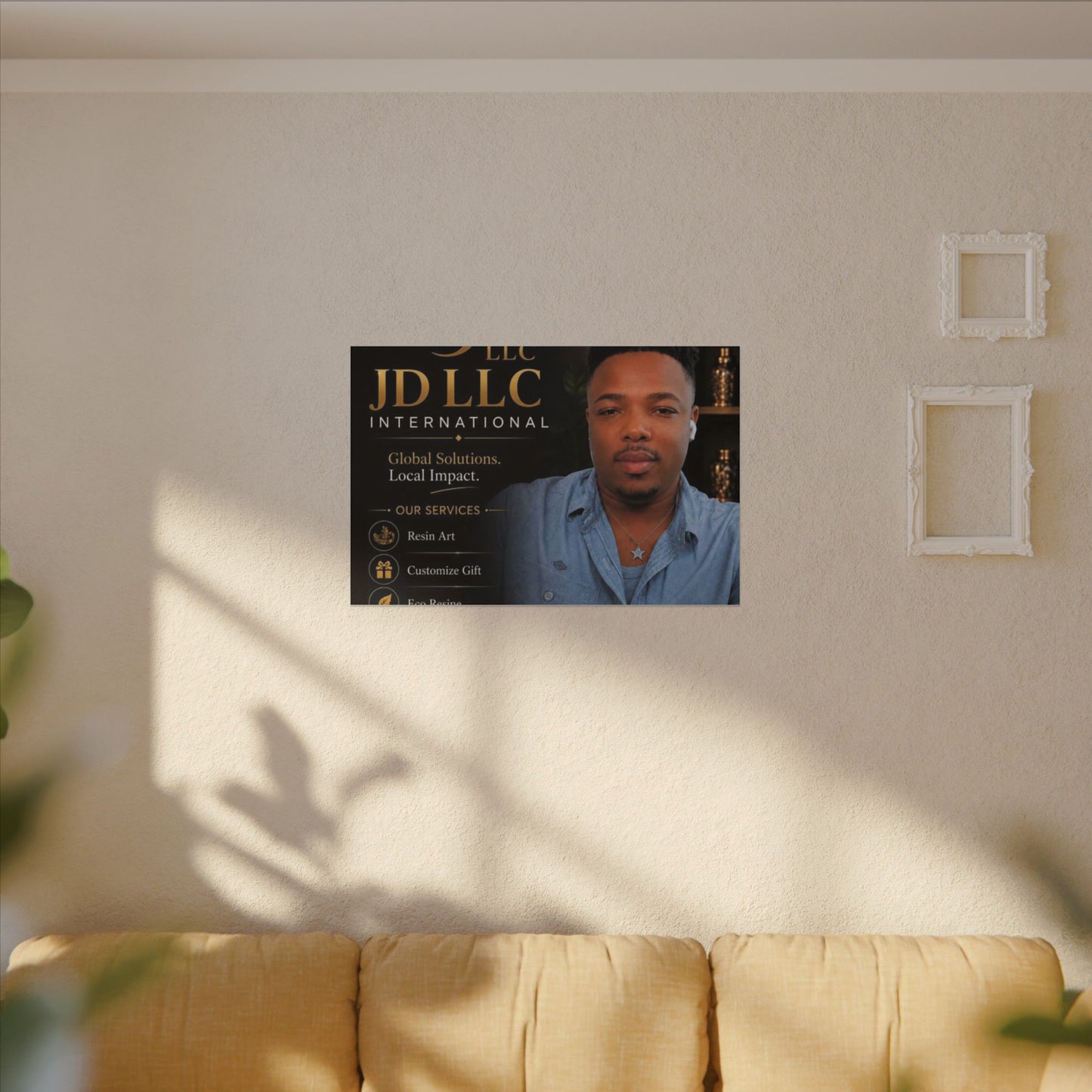 Matte Stretched Canvas - JD LLC International Business Portrait (Customizable)