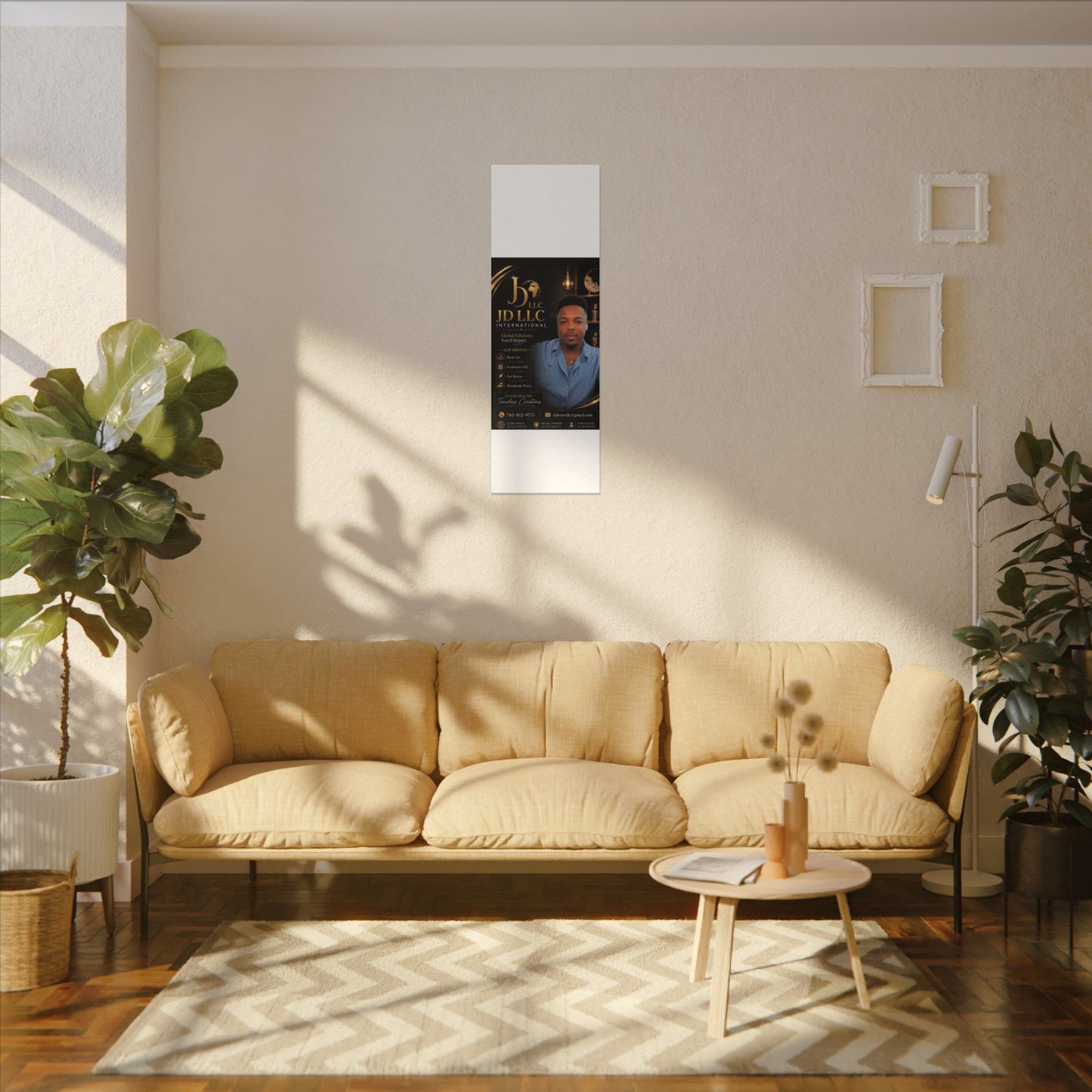 Matte Stretched Canvas - JD LLC International Business Portrait (Customizable)