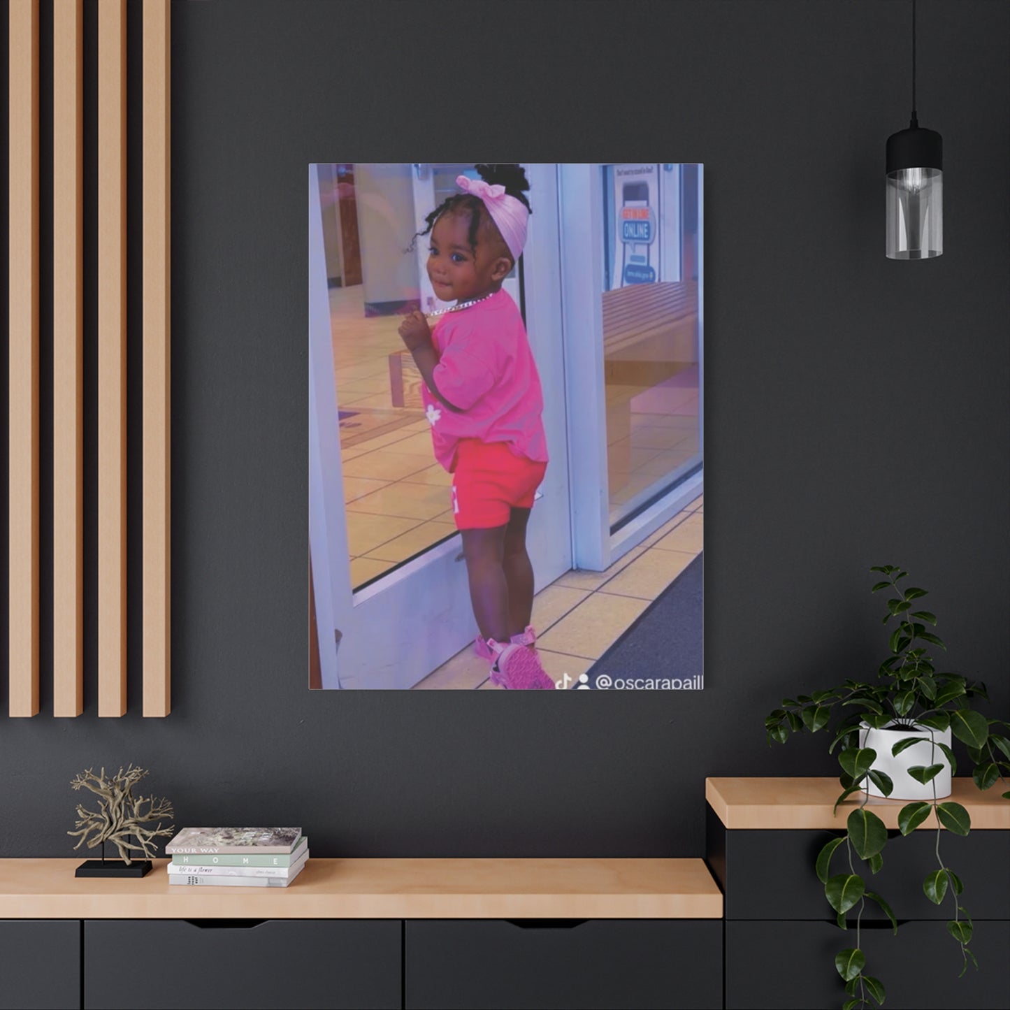 Canvas Wall Art - Candid Child Photo Matte Stretched Print