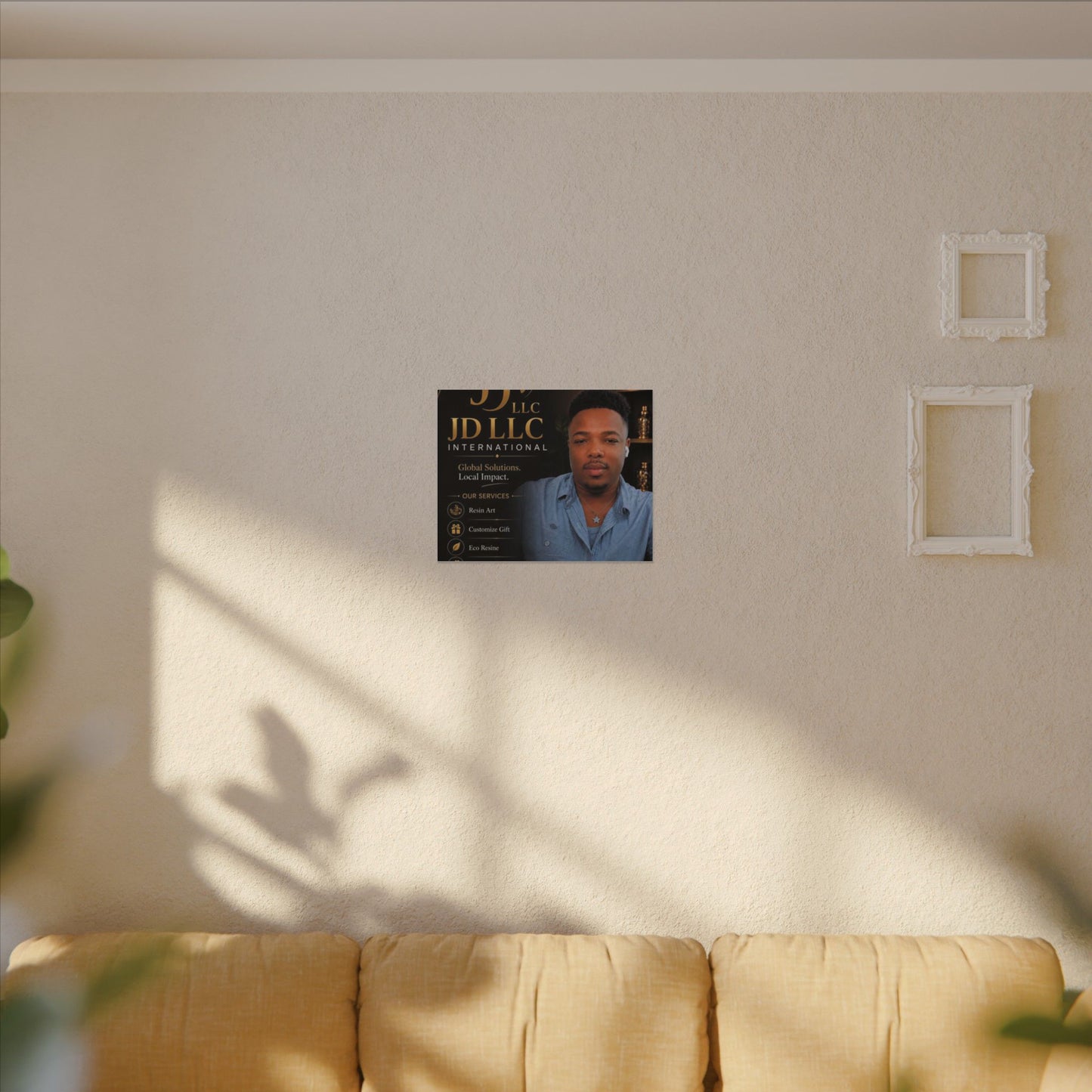 Matte Stretched Canvas - JD LLC International Business Portrait (Customizable)