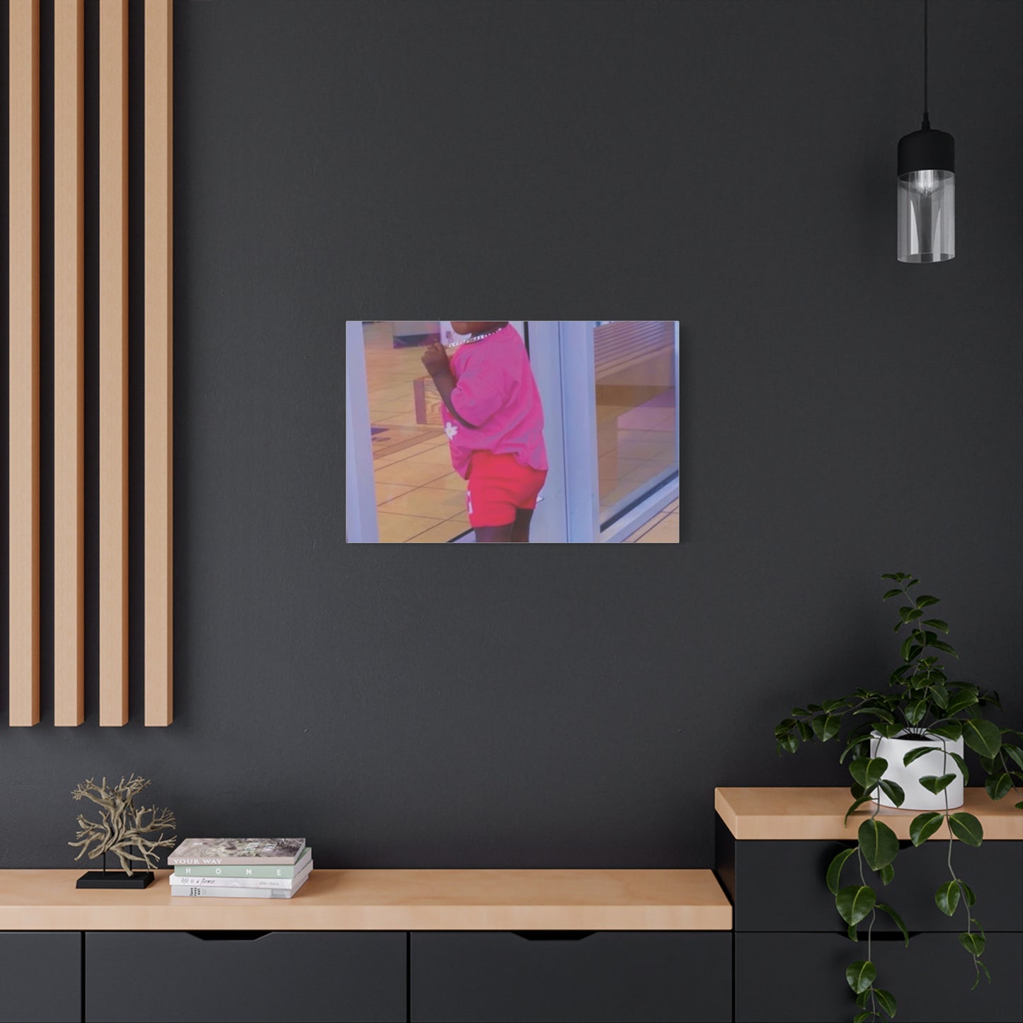 Canvas Wall Art - Candid Child Photo Matte Stretched Print