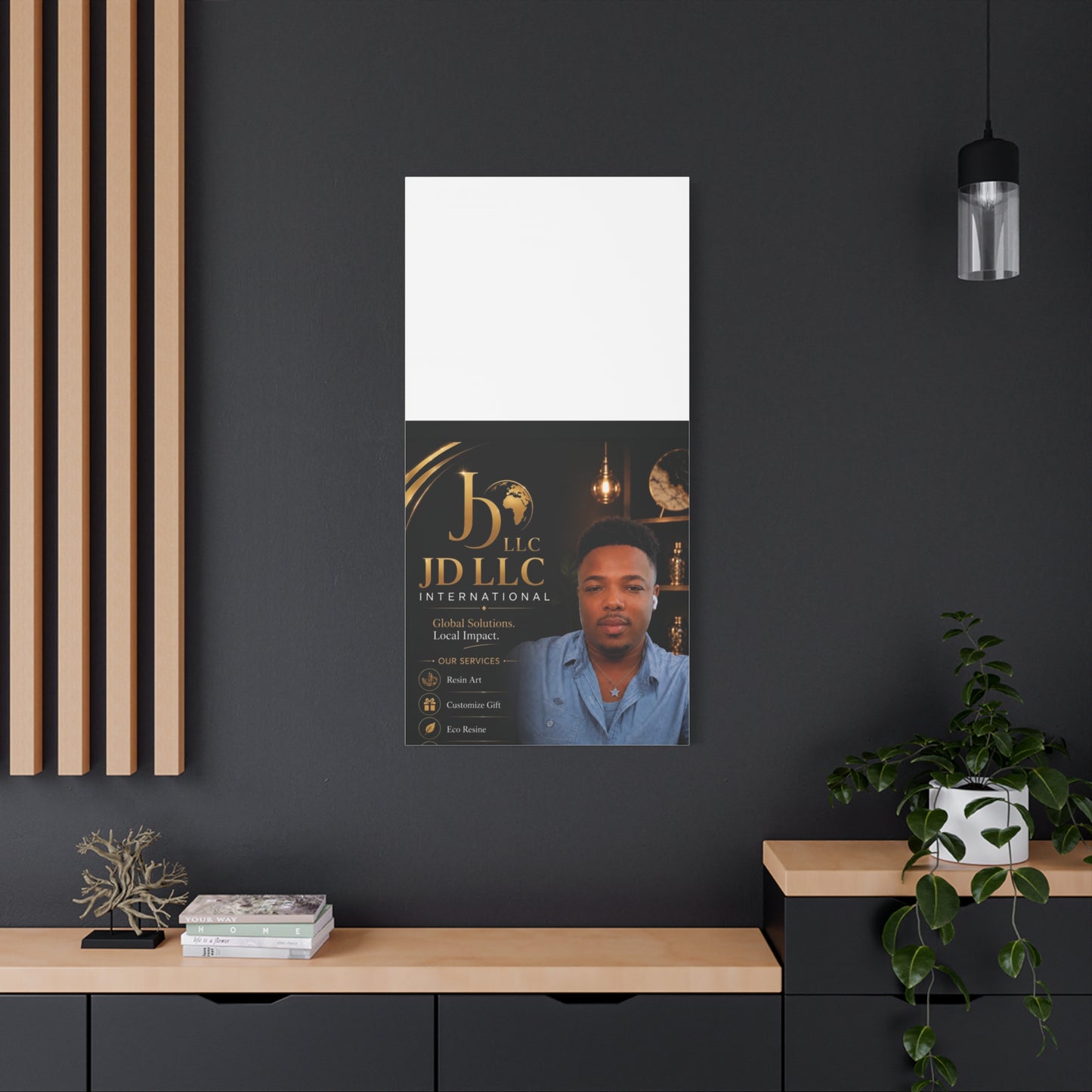 Canvas Print - JD LLC International Branded Portrait (Matte Stretched Canvas)