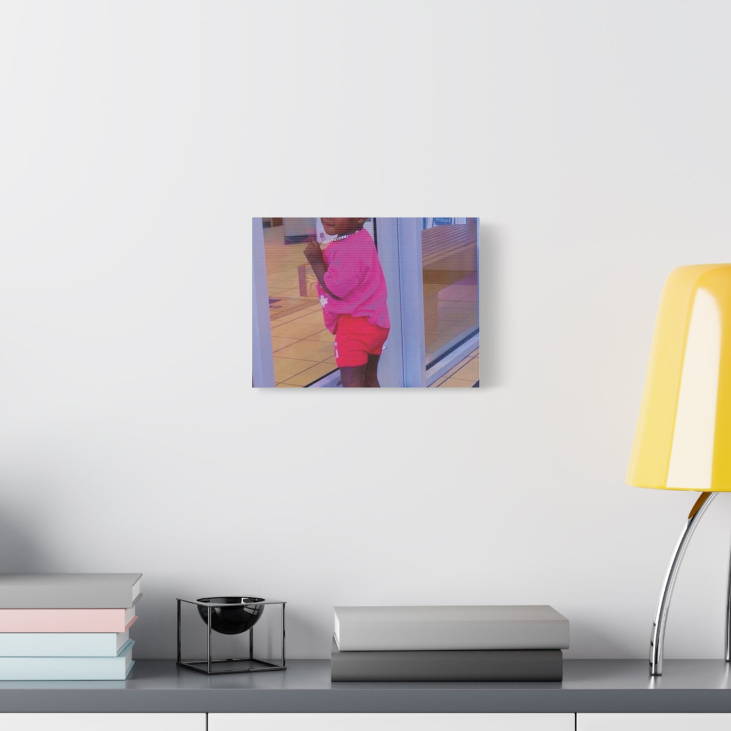 Canvas Wall Art - Candid Child Photo Matte Stretched Print