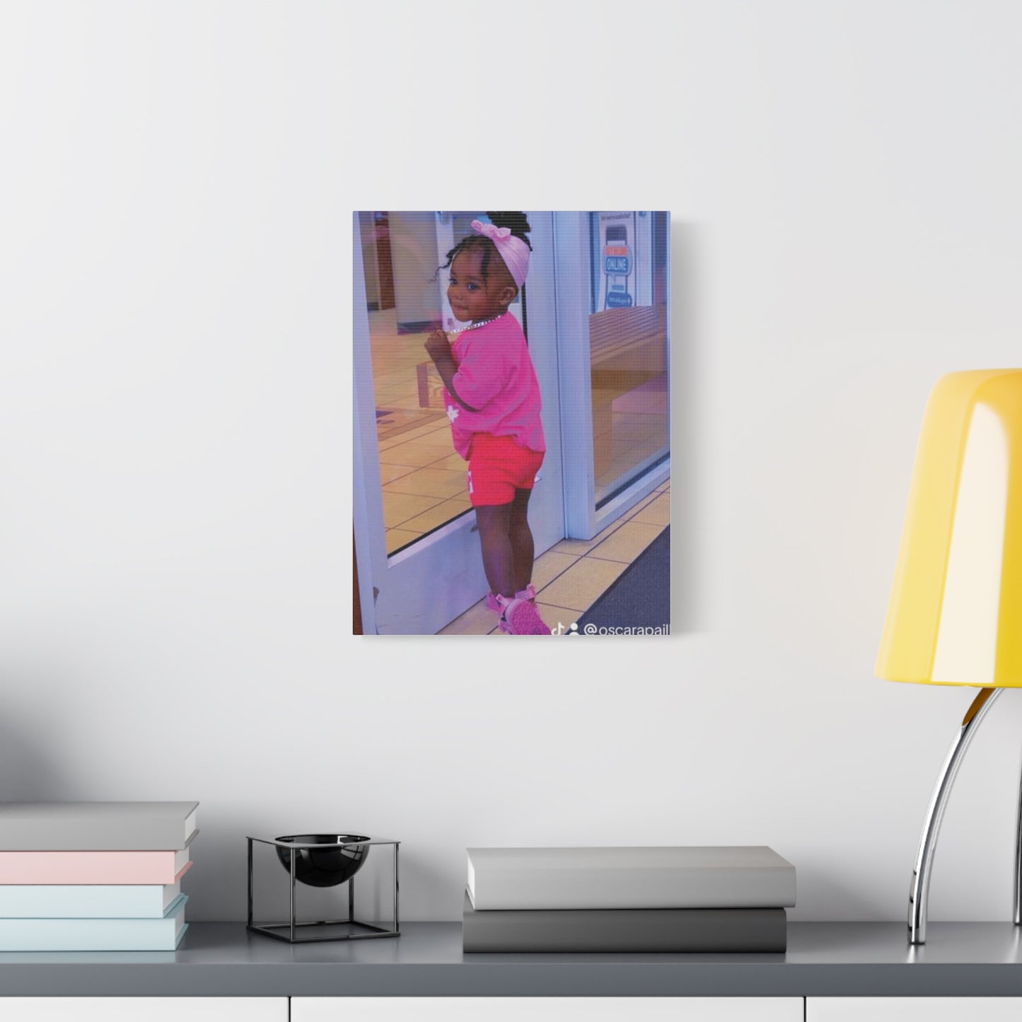 Canvas Wall Art - Candid Child Photo Matte Stretched Print