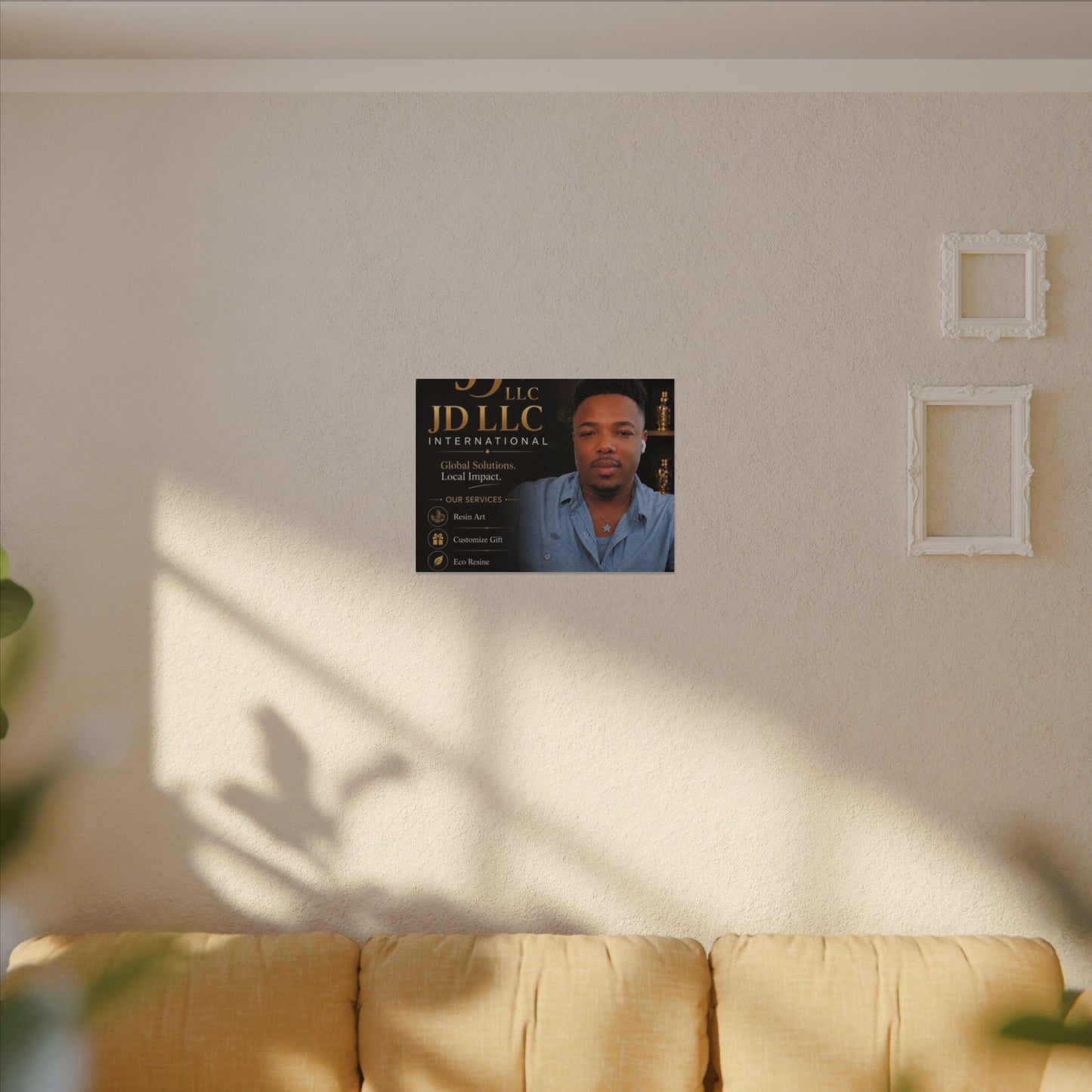 Matte Stretched Canvas - JD LLC International Business Portrait (Customizable)