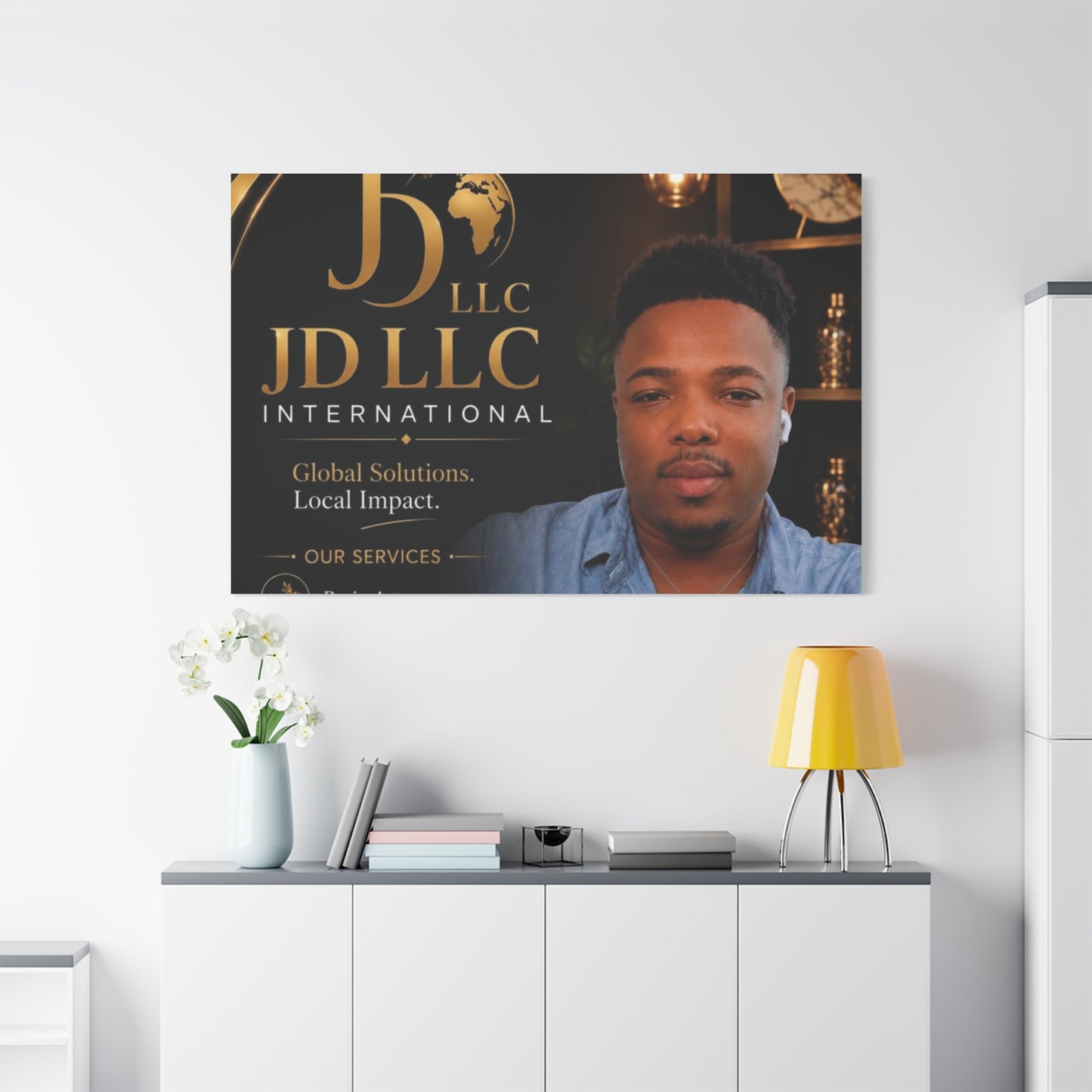 Canvas Print - JD LLC International Branded Portrait (Matte Stretched Canvas)