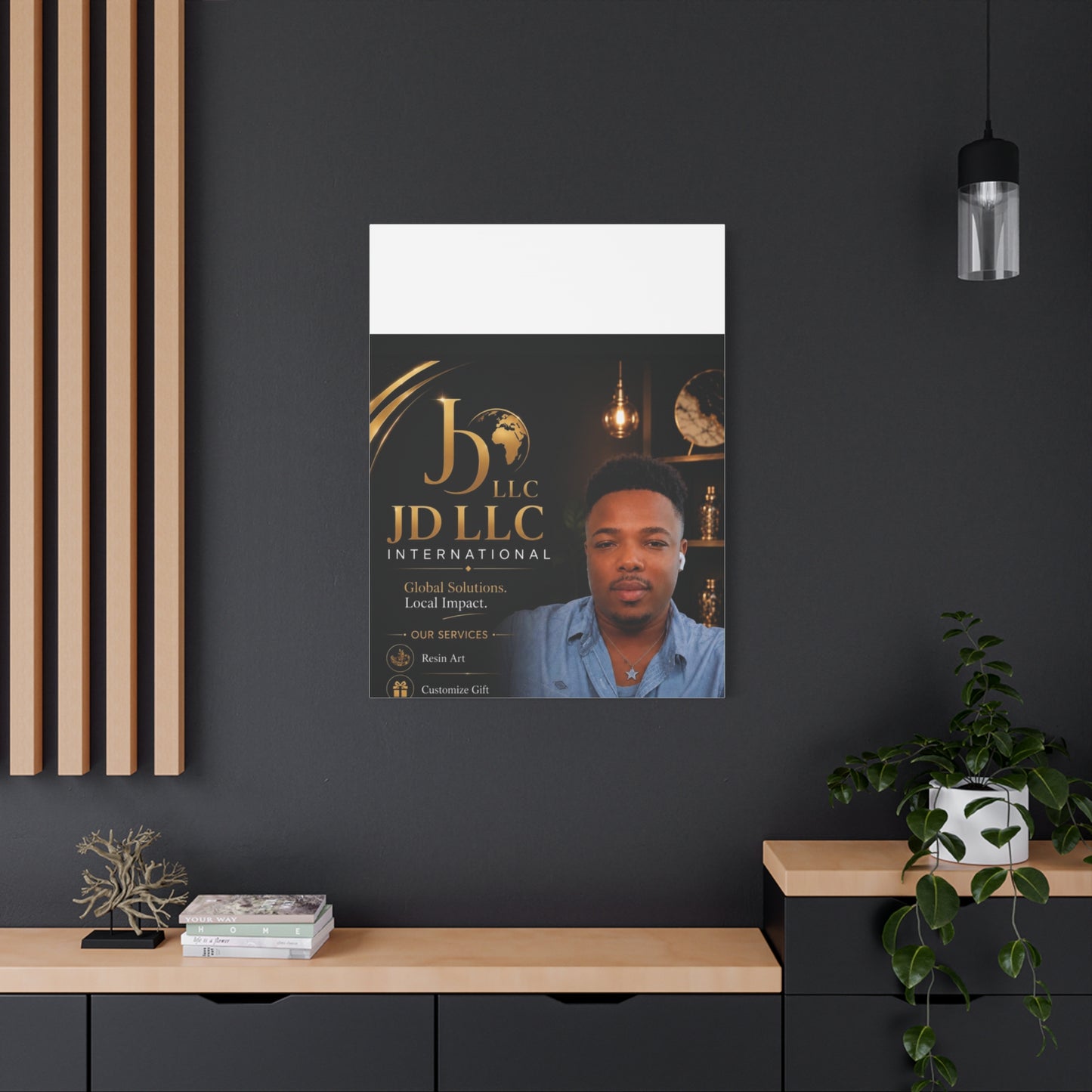 Canvas Print - JD LLC International Branded Portrait (Matte Stretched Canvas)