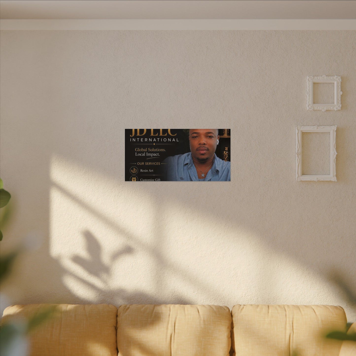 Matte Stretched Canvas - JD LLC International Business Portrait (Customizable)