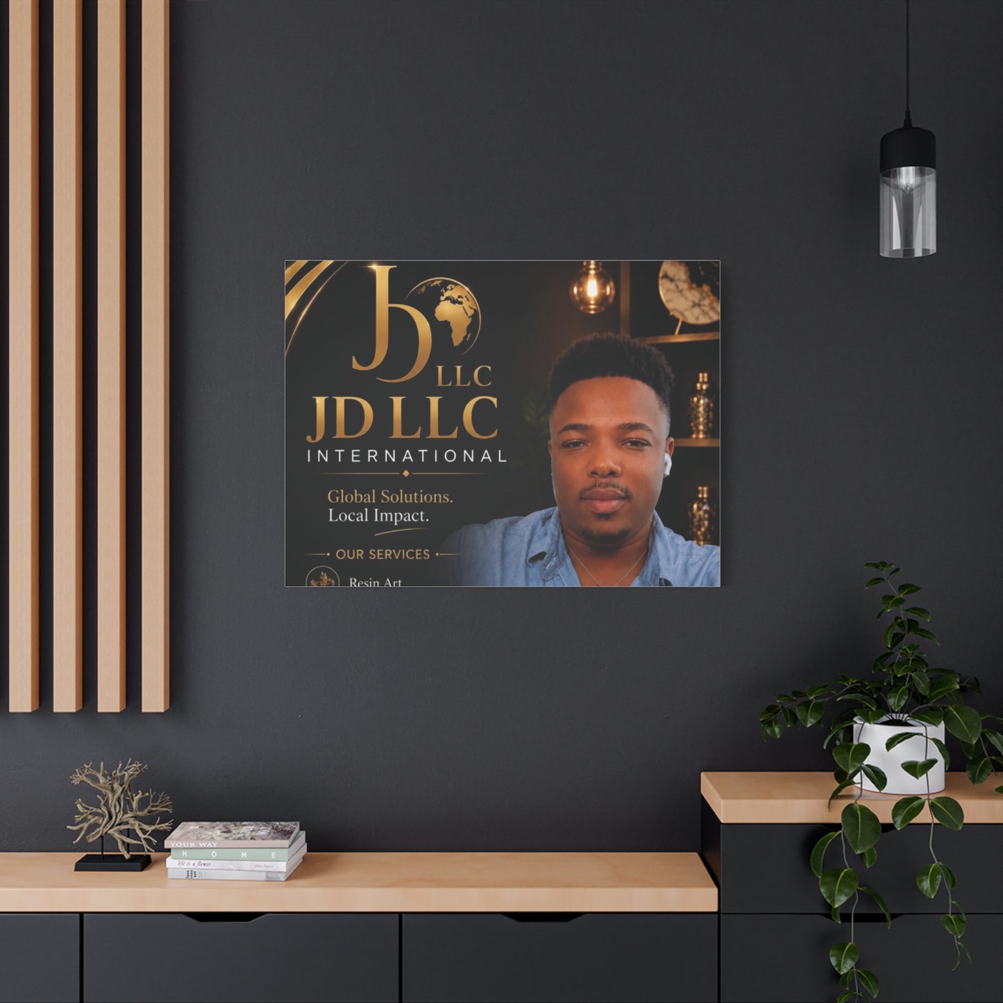 Canvas Print - JD LLC International Branded Portrait (Matte Stretched Canvas)