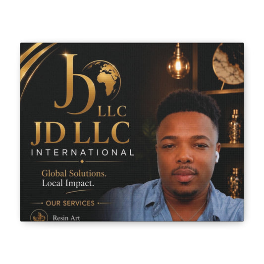 Canvas Print - JD LLC International Branded Portrait (Matte Stretched Canvas)