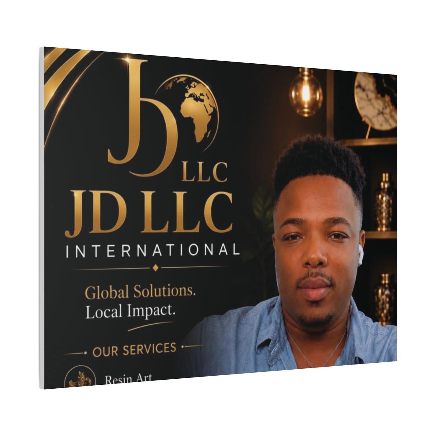 Canvas Print - JD LLC International Branded Portrait (Matte Stretched Canvas)