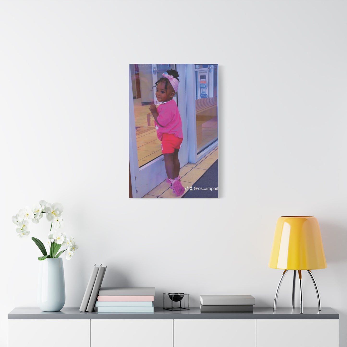 Canvas Wall Art - Candid Child Photo Matte Stretched Print