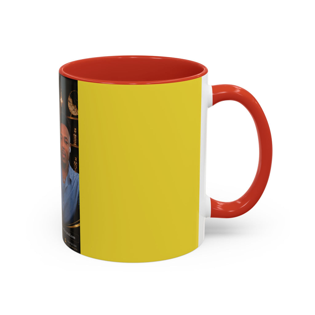 Photo Logo Accent Coffee Mug — Custom Branded Promotional Mug