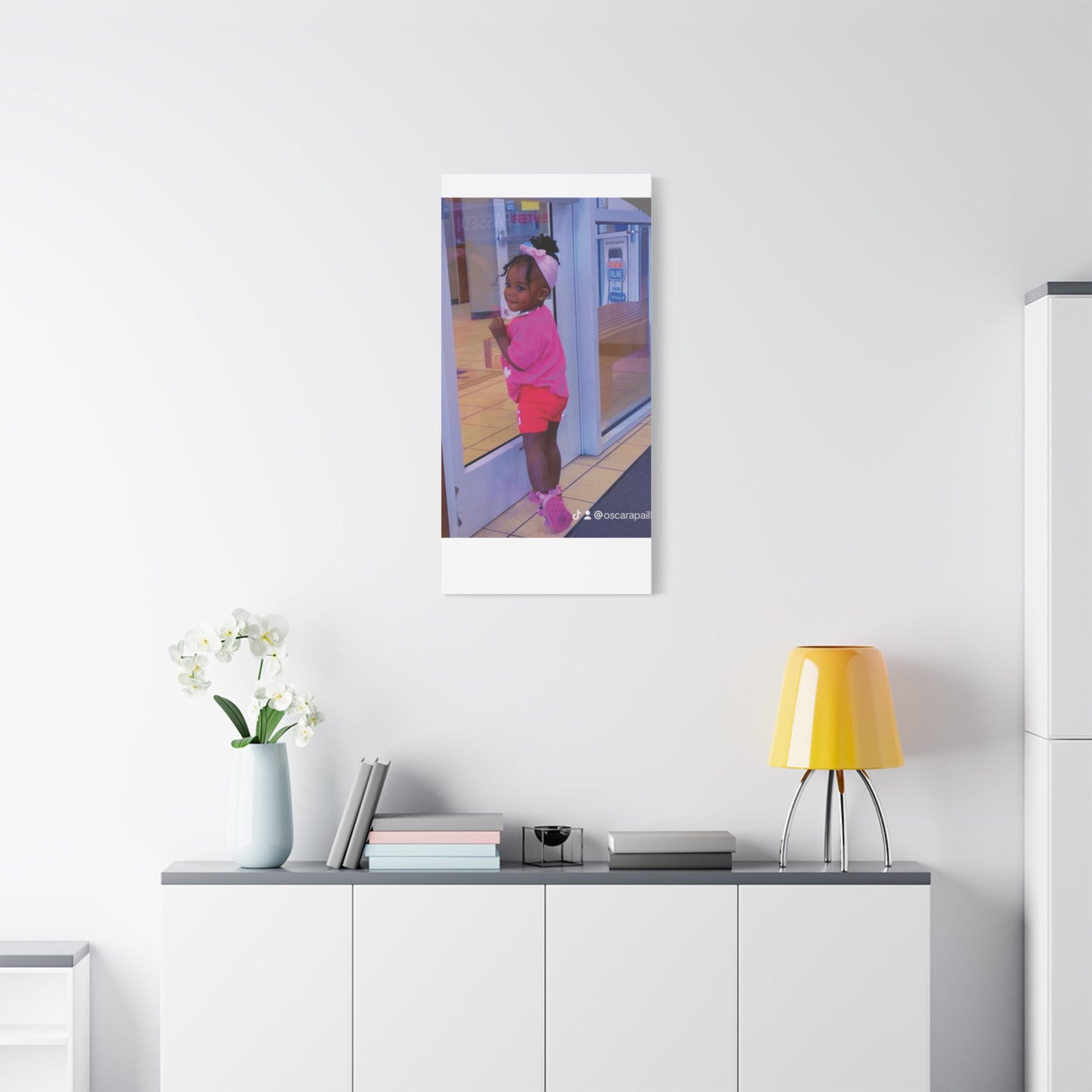 Canvas Wall Art - Candid Child Photo Matte Stretched Print