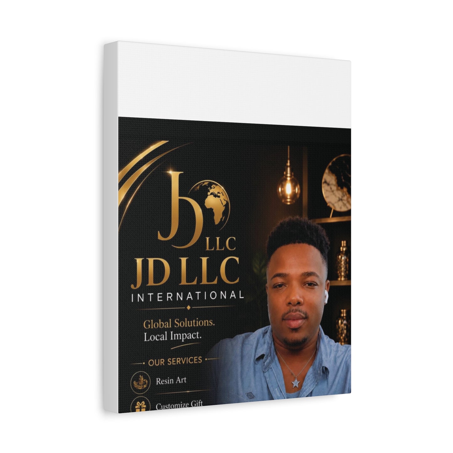Canvas Print - JD LLC International Branded Portrait (Matte Stretched Canvas)