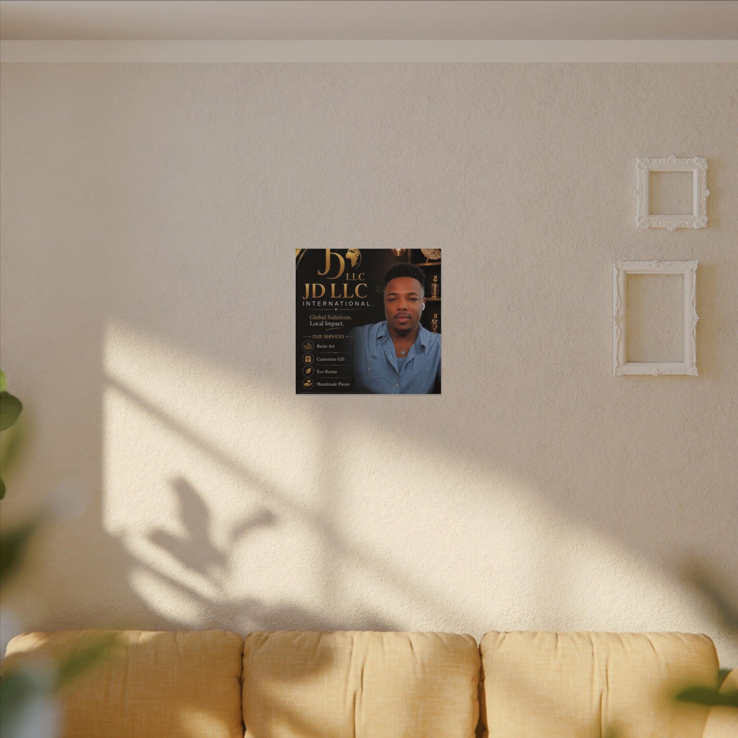 Matte Stretched Canvas - JD LLC International Business Portrait (Customizable)