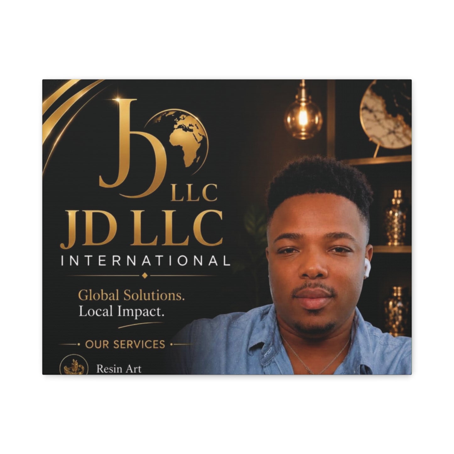 Canvas Print - JD LLC International Branded Portrait (Matte Stretched Canvas)