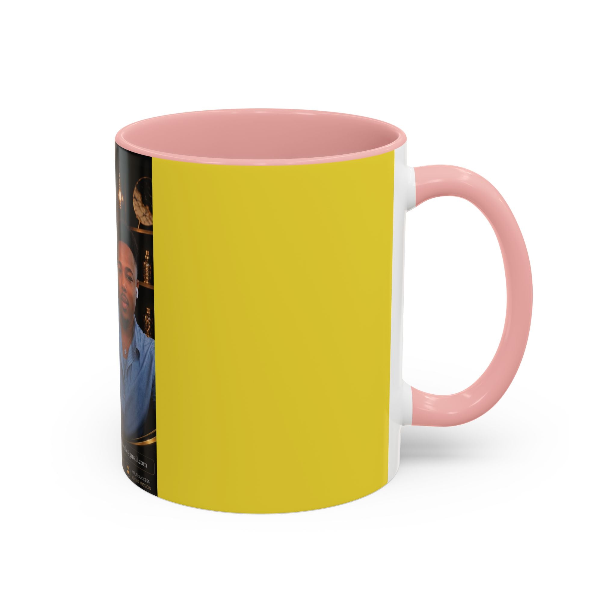 Photo Logo Accent Coffee Mug — Custom Branded Promotional Mug
